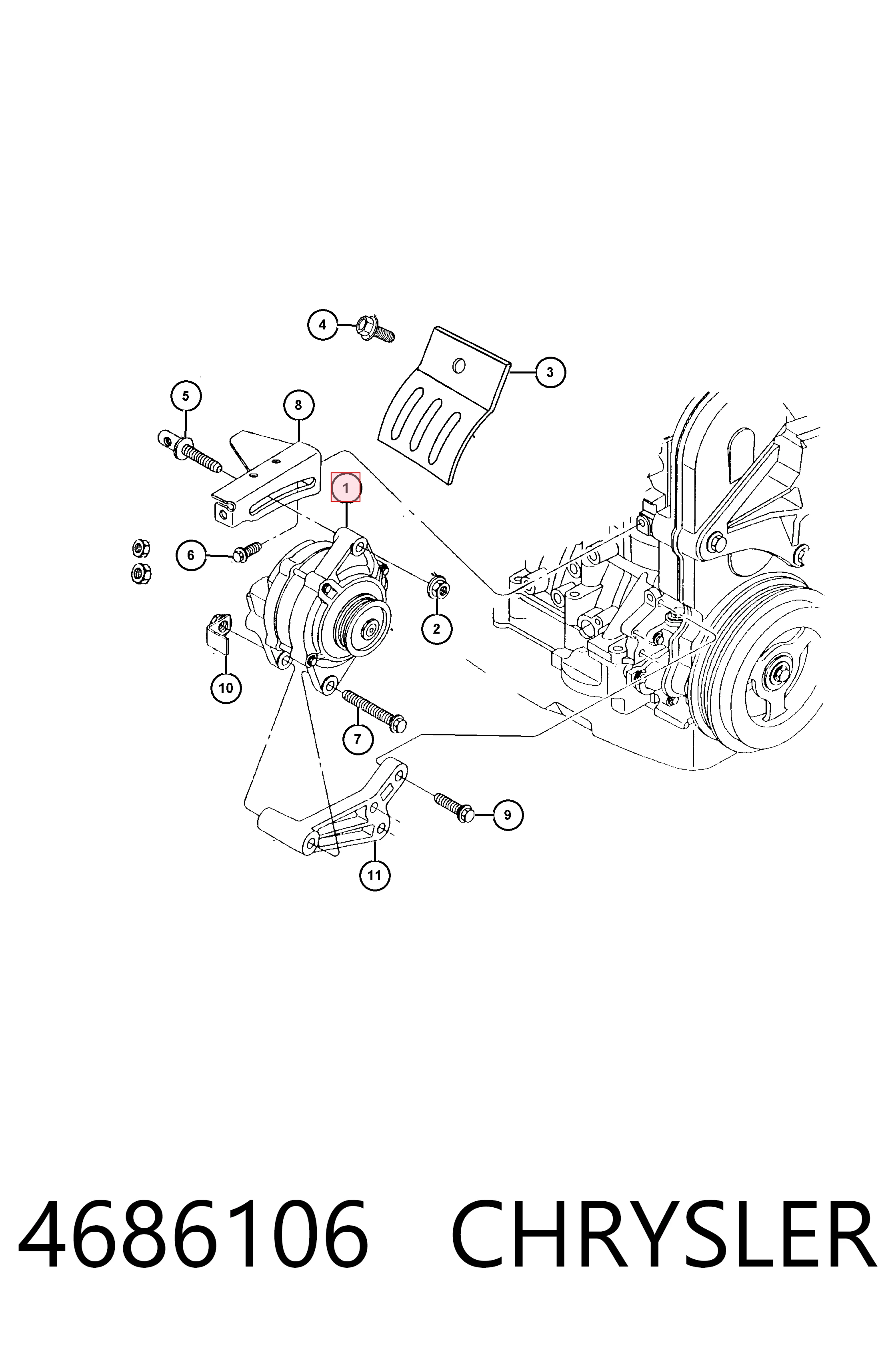 Alternator Dodge Neon sedana (1995 - 2001) cena, od 78,69 USD