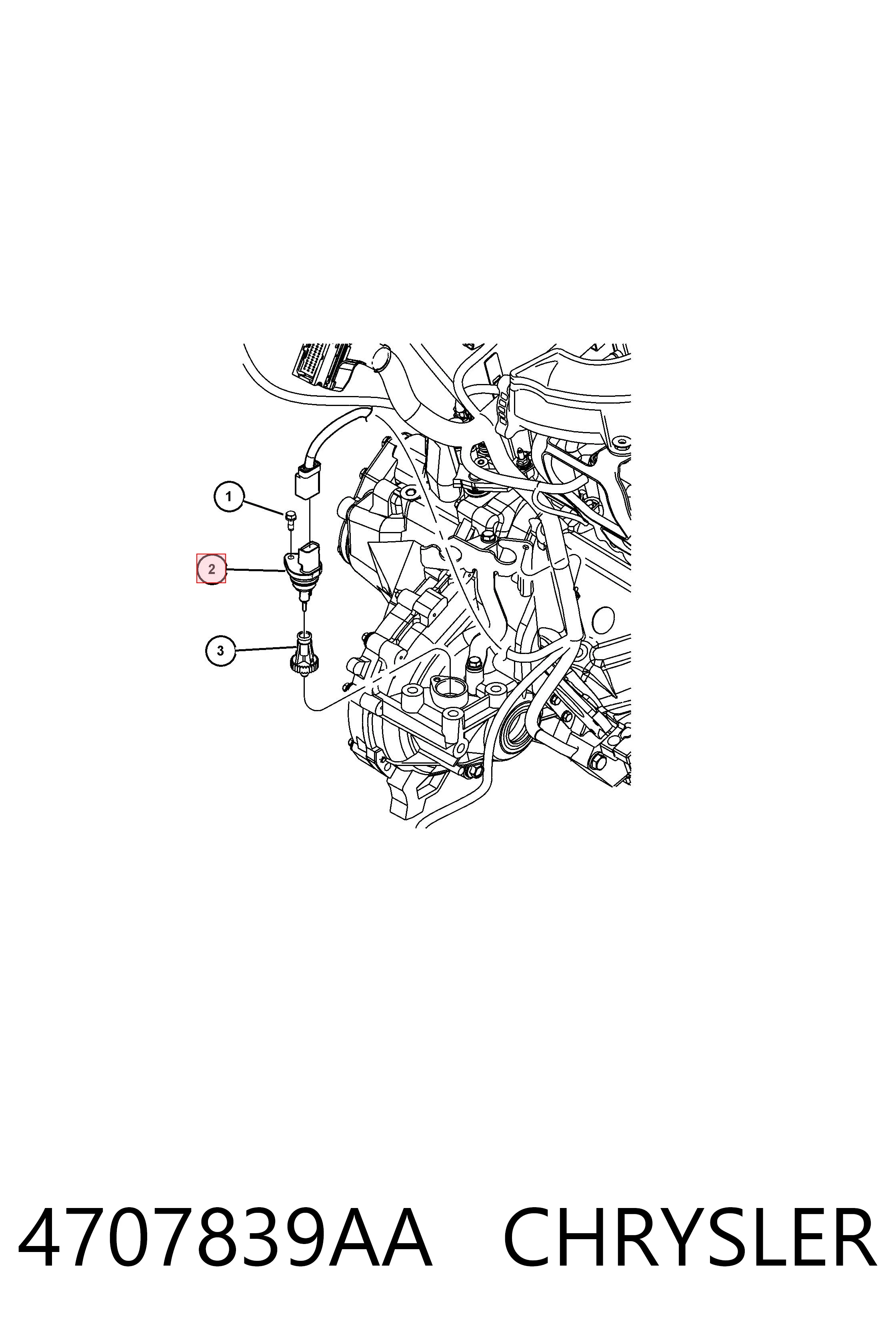 4707839AA Chrysler Czujnik prędkości