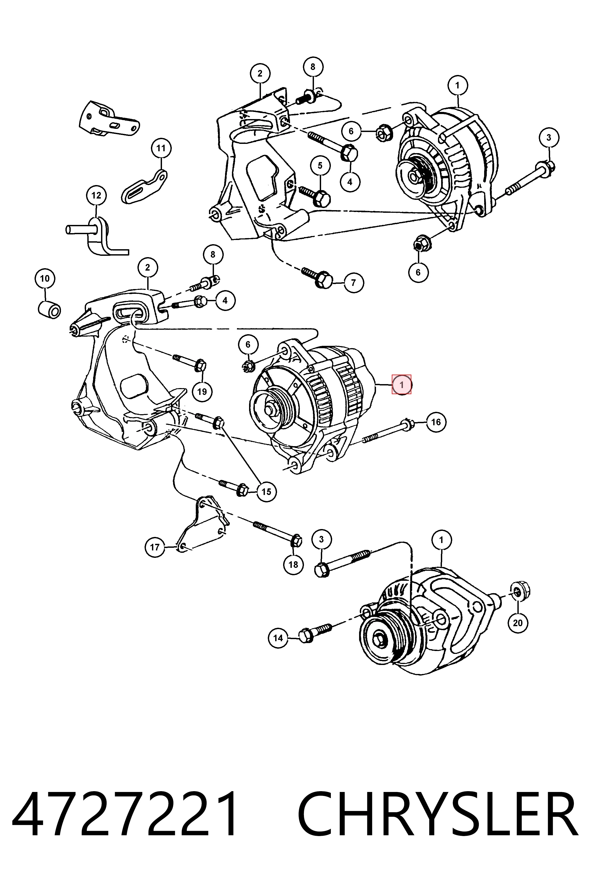  Alternator Dodge Grand Caravan 