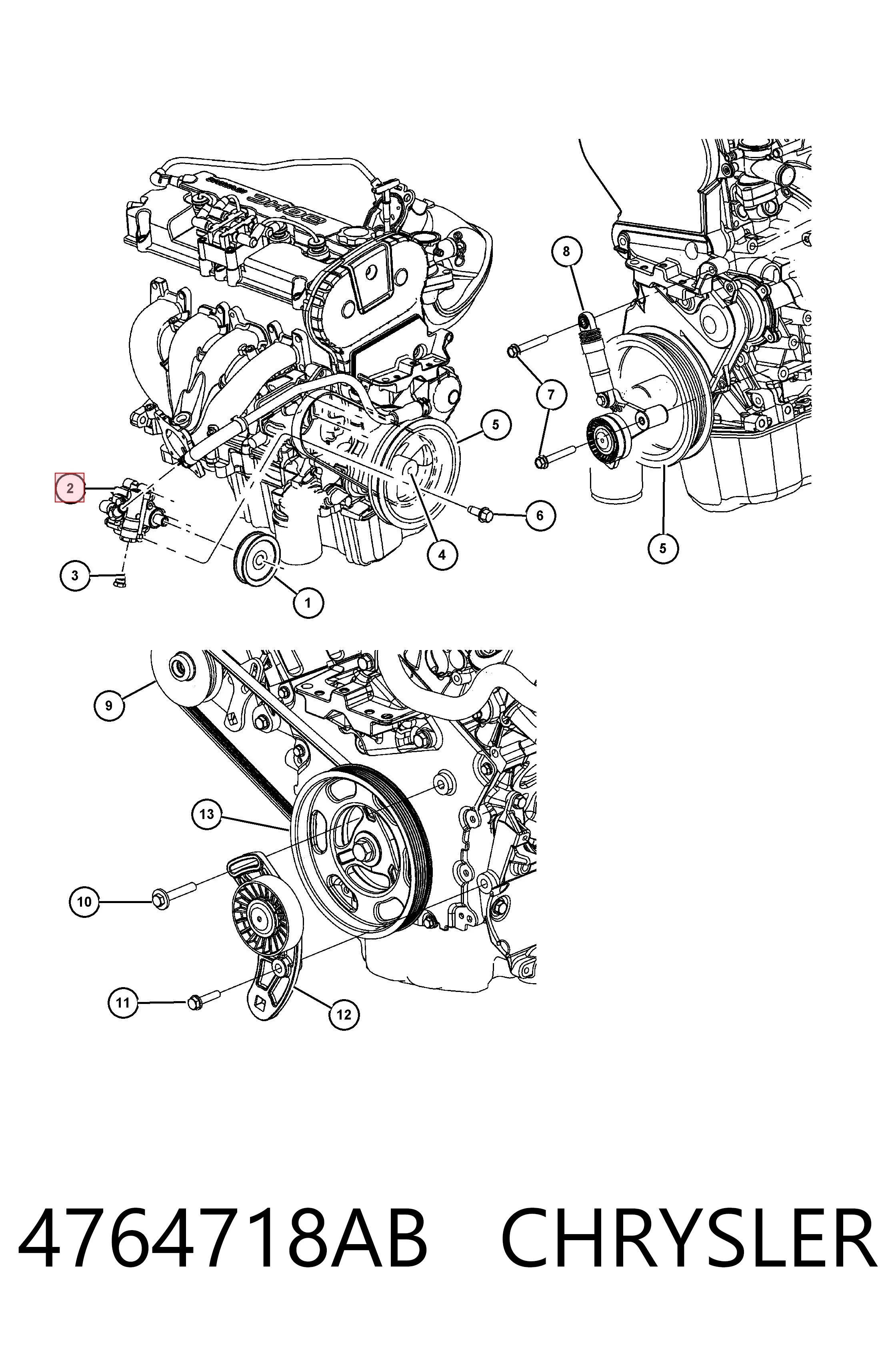 Pompa wspomagania hydraulicznego kierownicy do Dodge Stratus II 