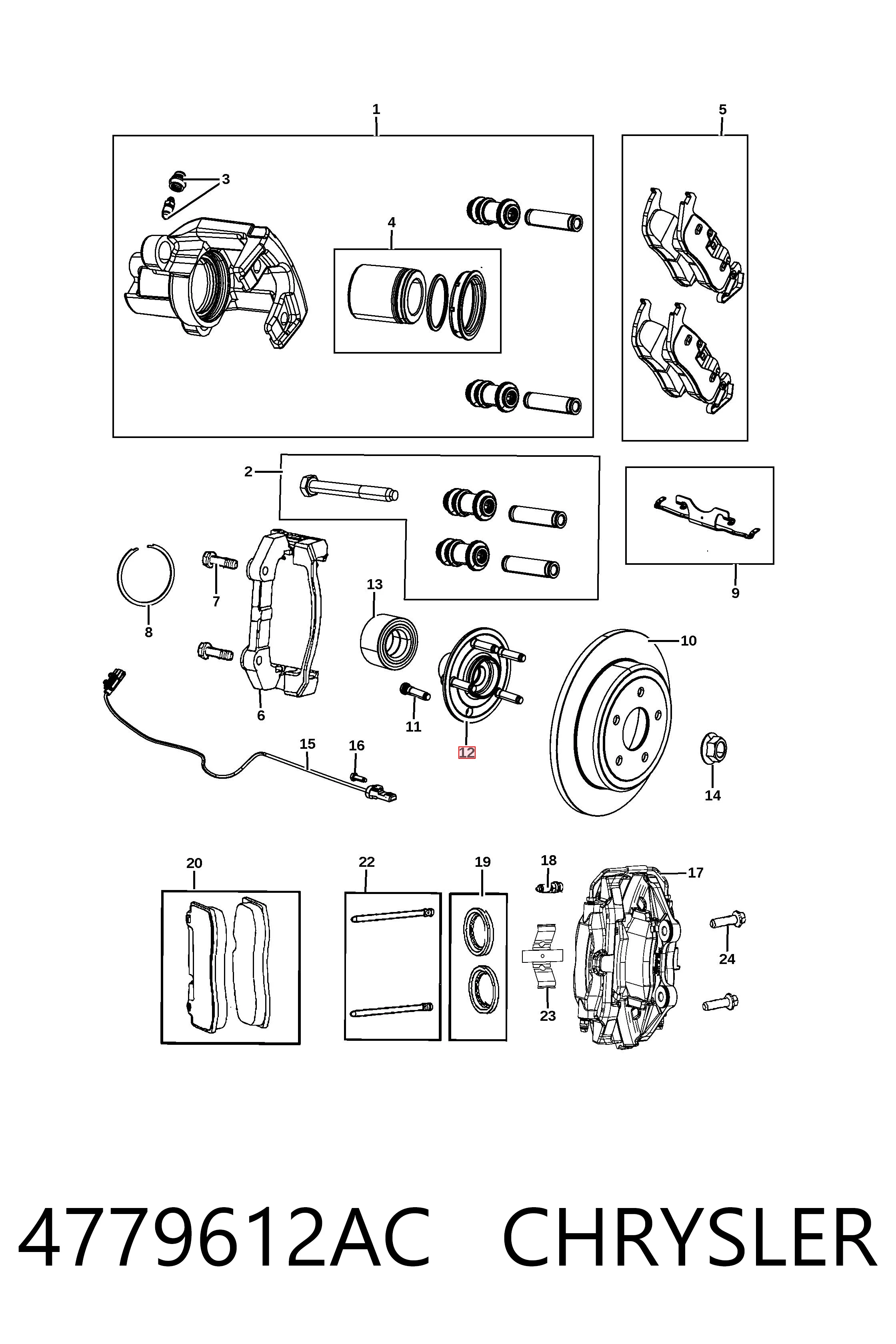 Piasta tylna do Jeep Grand Cherokee IV WK