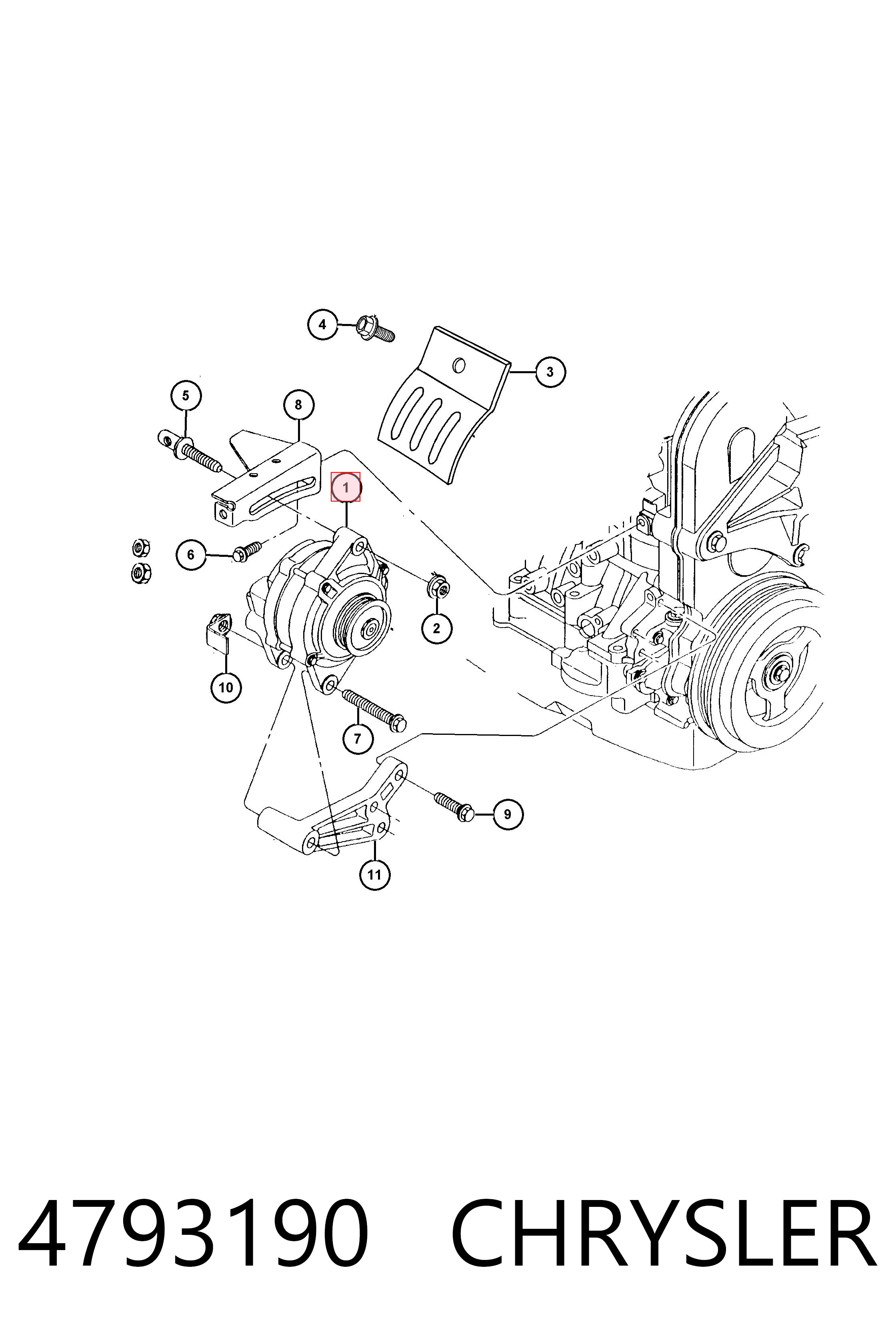 Alternator do Dodge Neon  