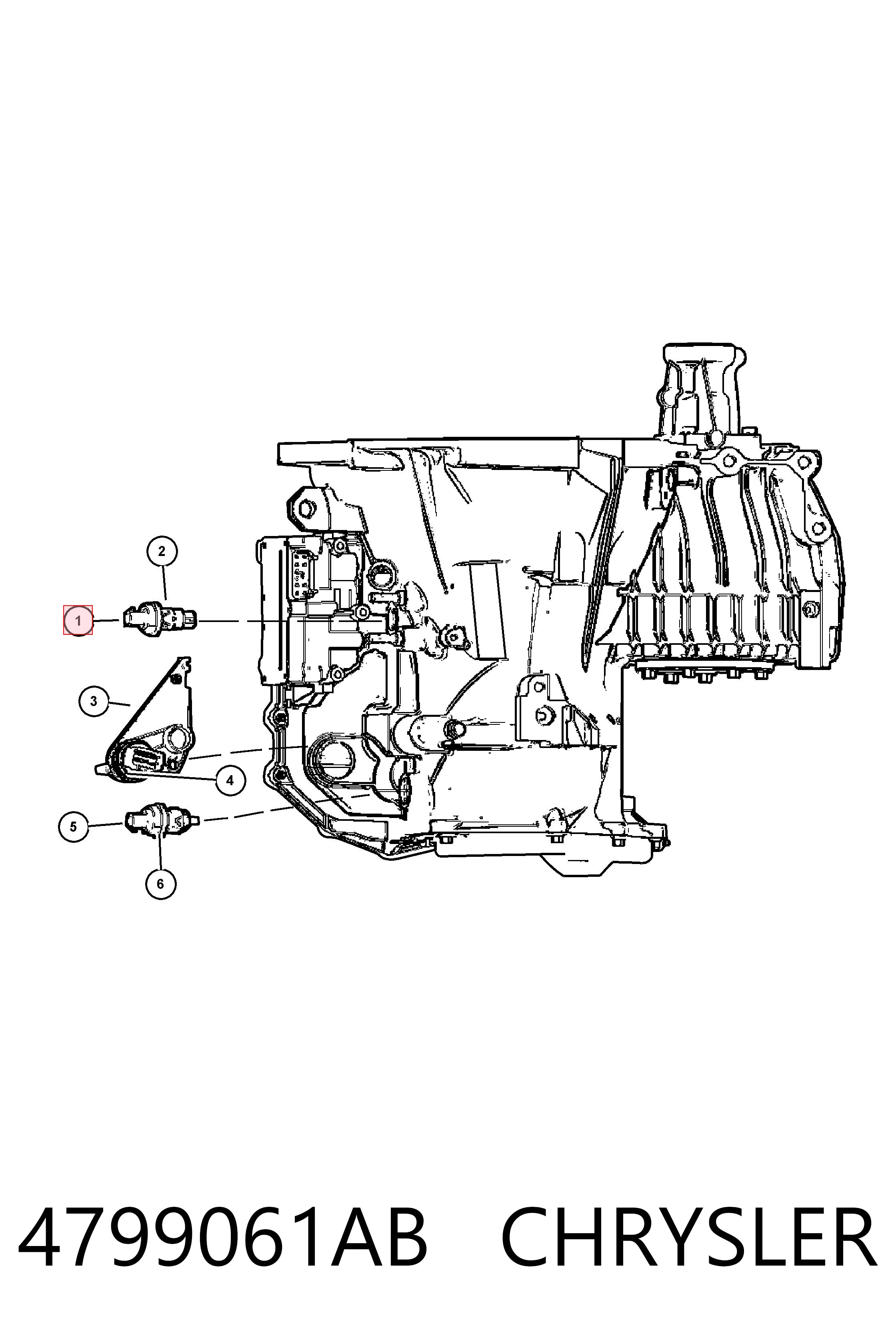 04799061AB Mitsubishi Czujnik prędkości