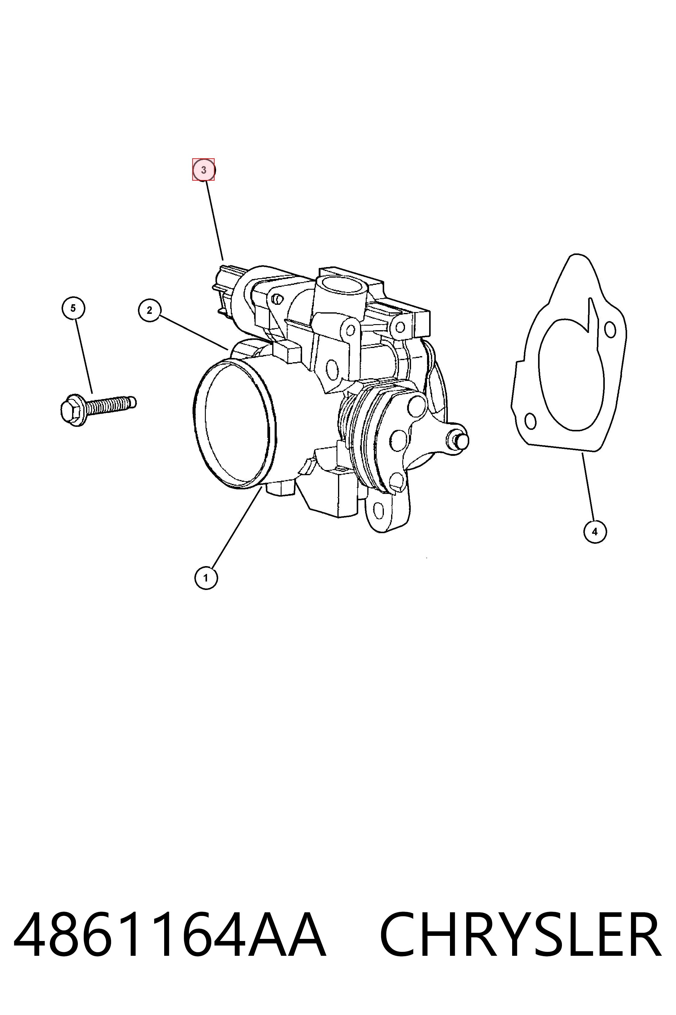 4861164AA Chrysler Regulator biegu jałowego