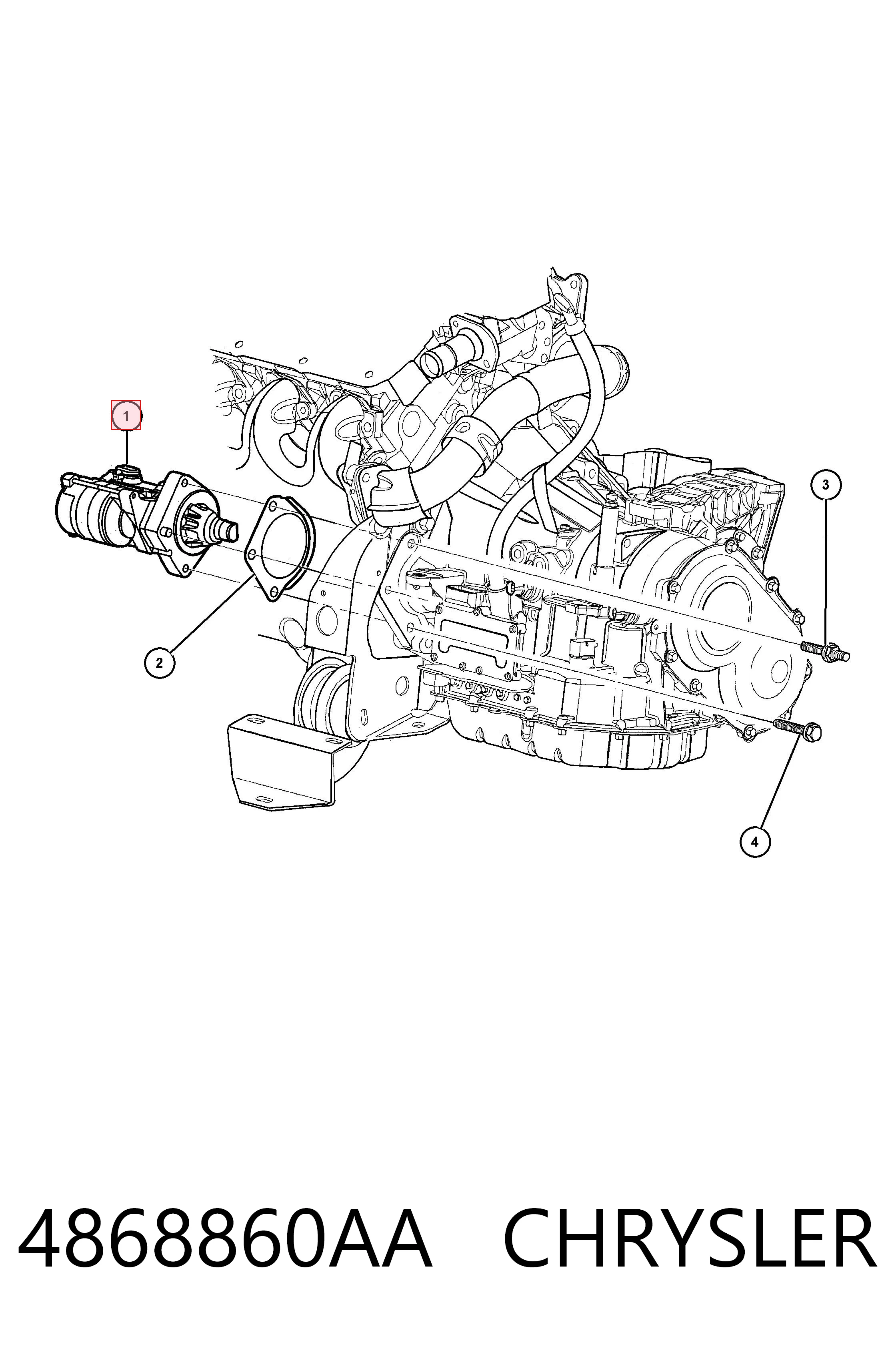 Rozrusznik do Chrysler Voyager III RG, RS