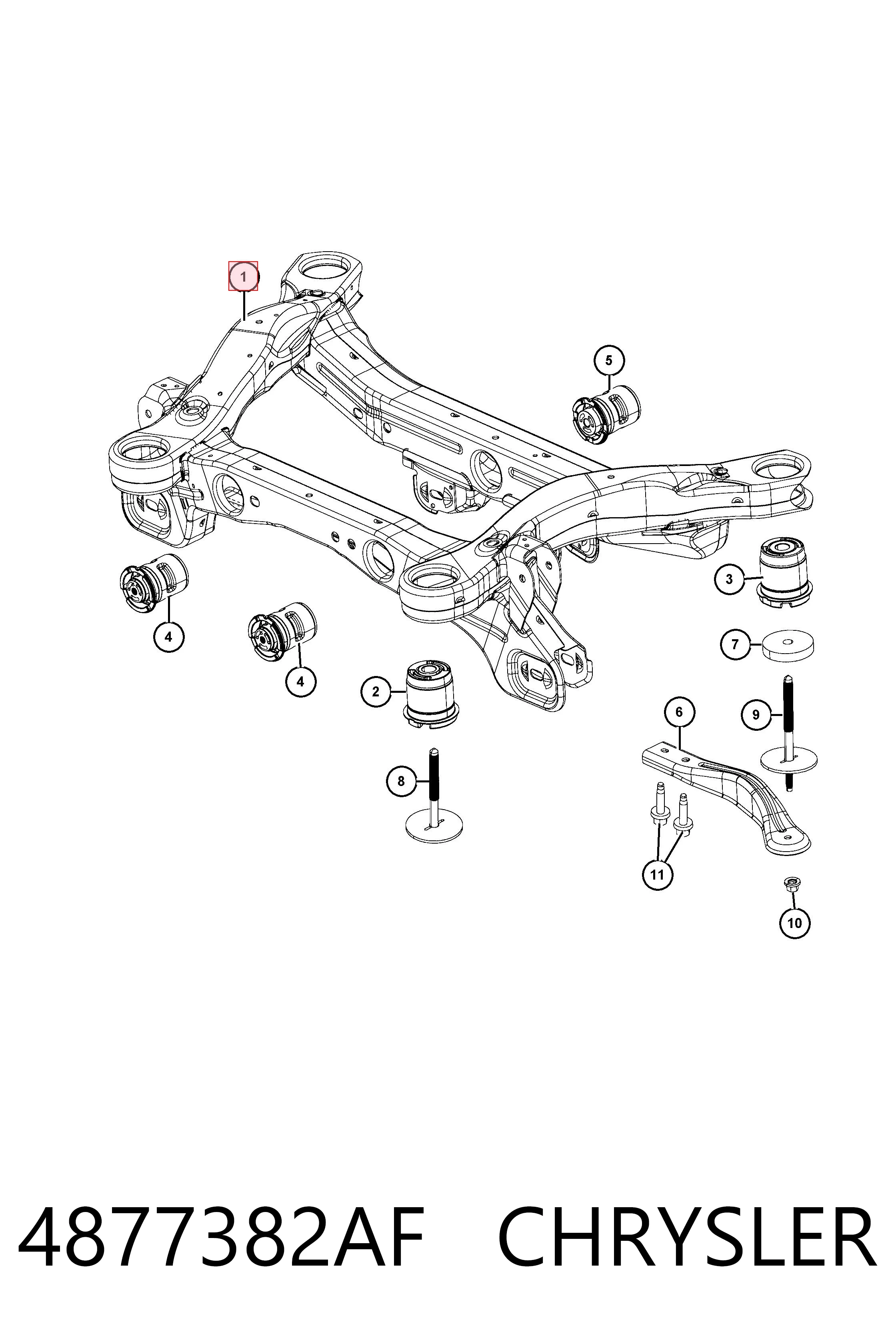  Korpus osi tylnej Jeep Cherokee 