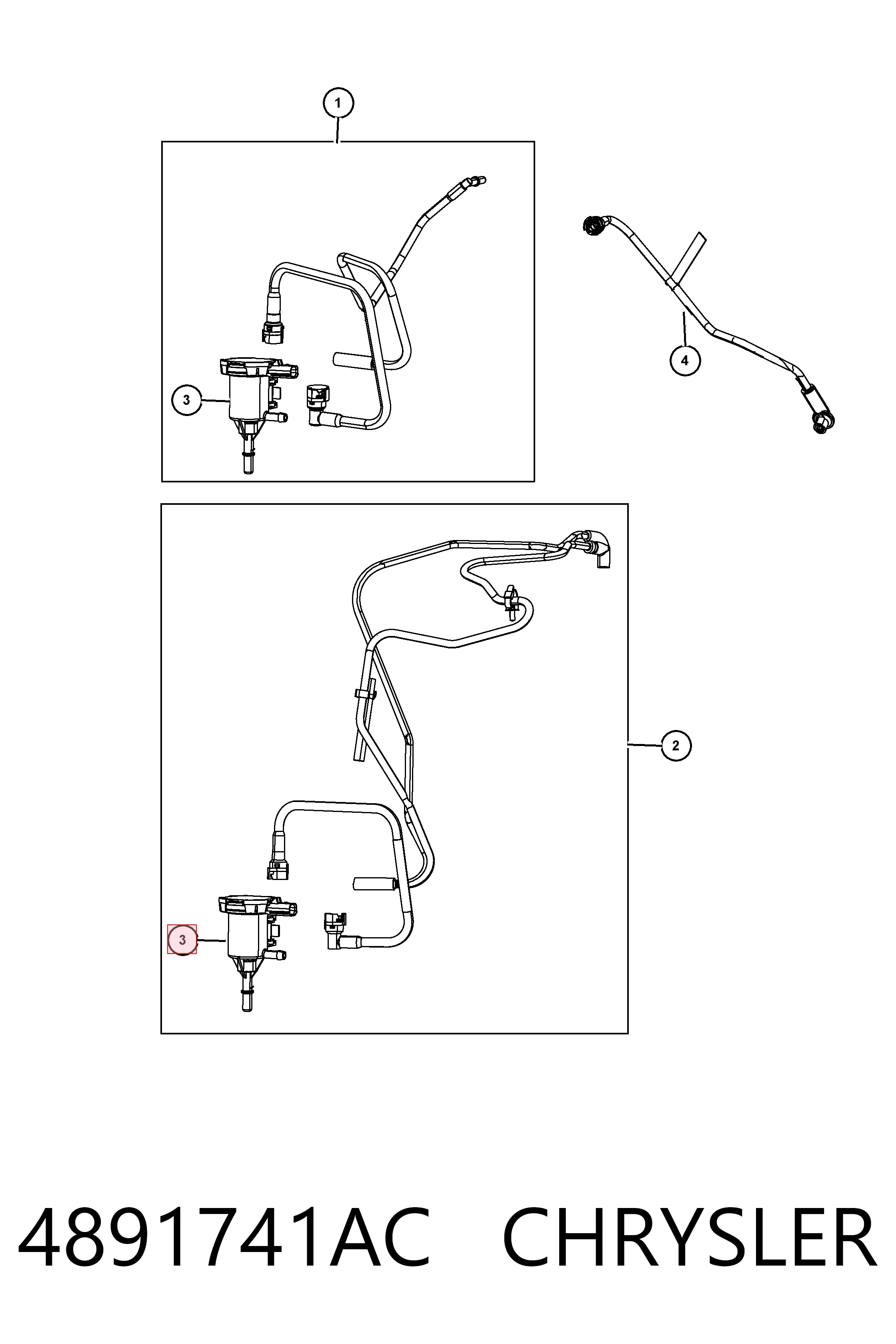 4891741AC Chrysler Zawór odpowietrzający zbiornika paliwa