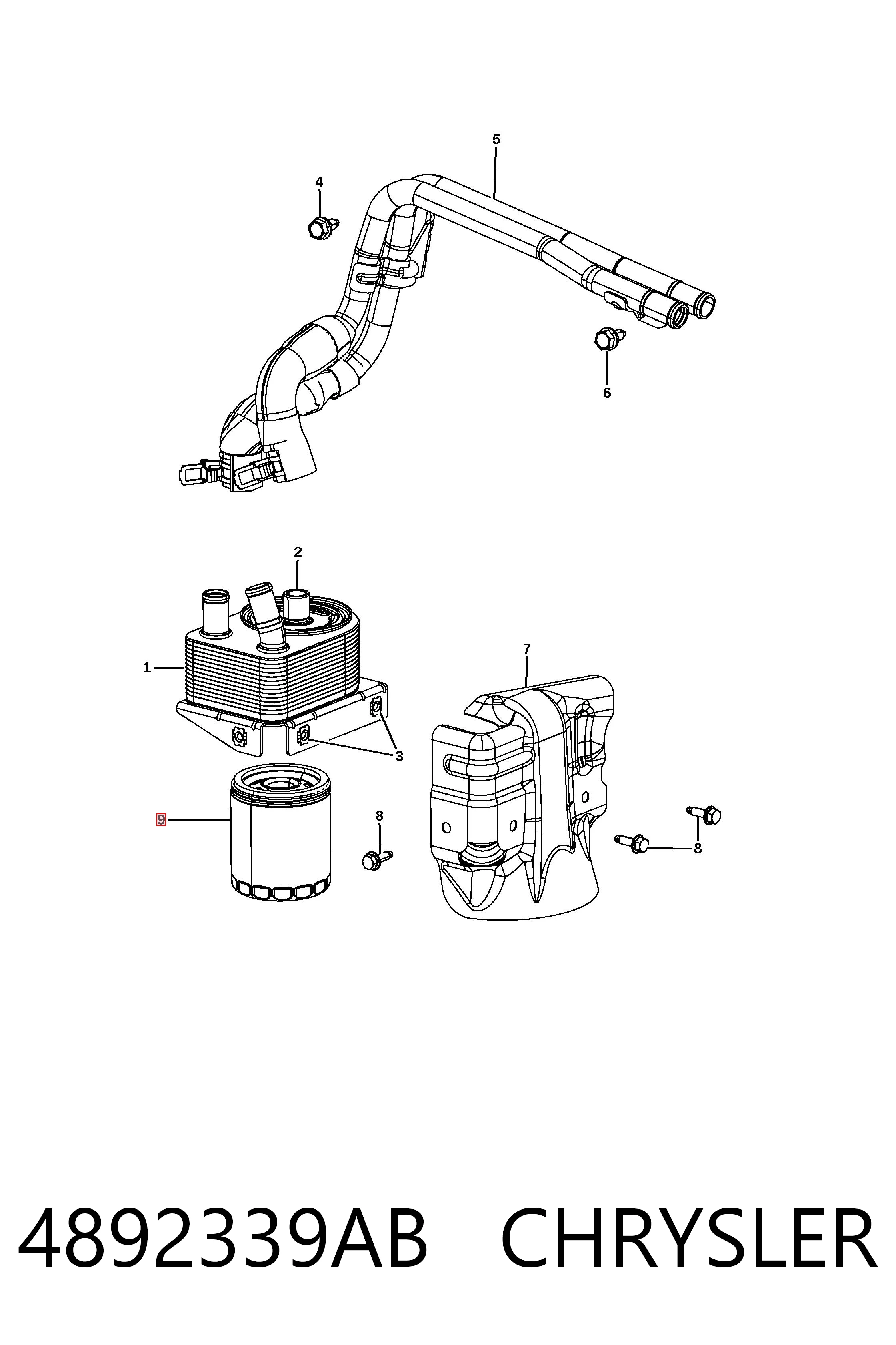 4892339AB Chrysler Filtr oleju