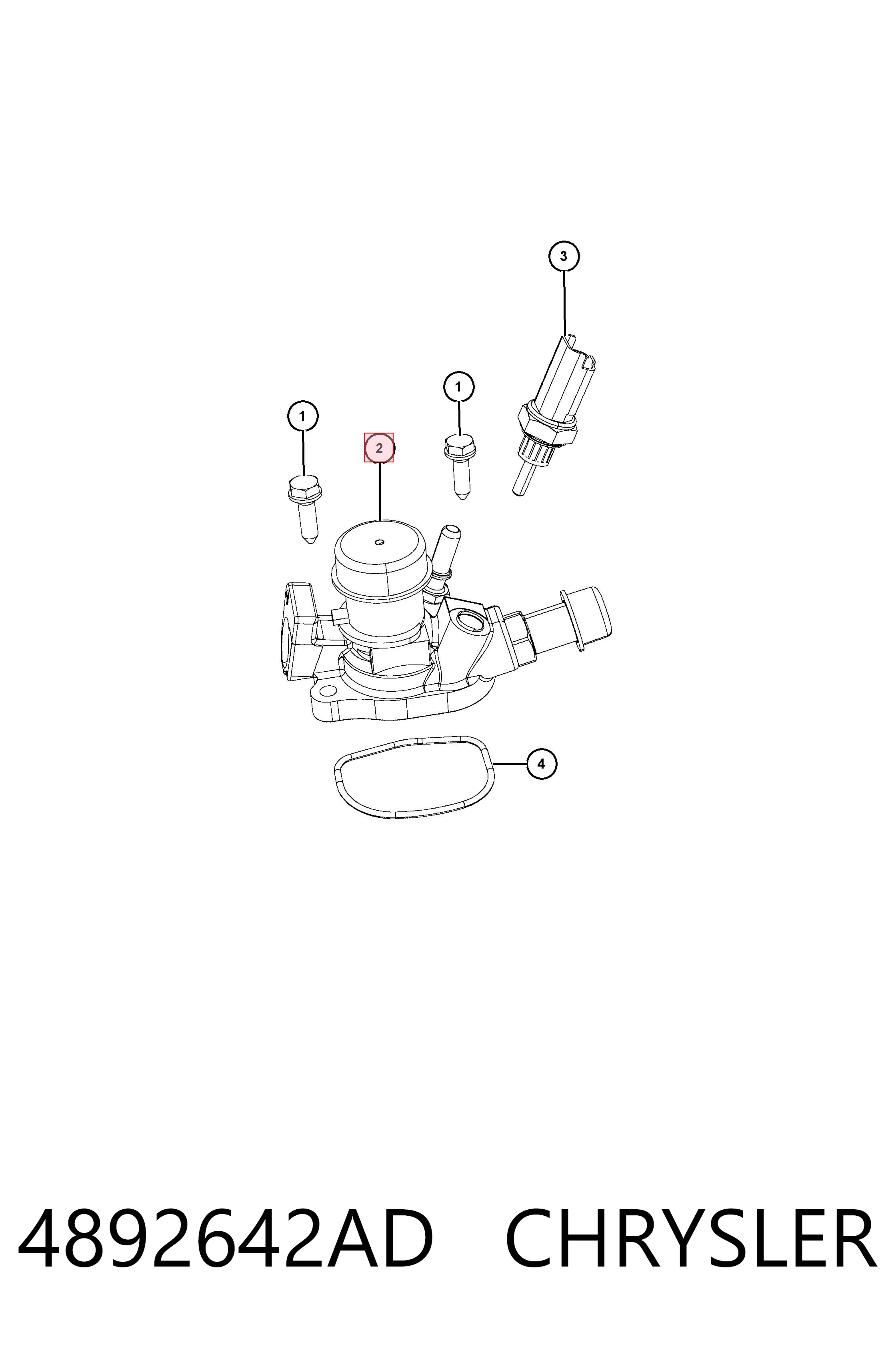 4892642AD Chrysler Termostat