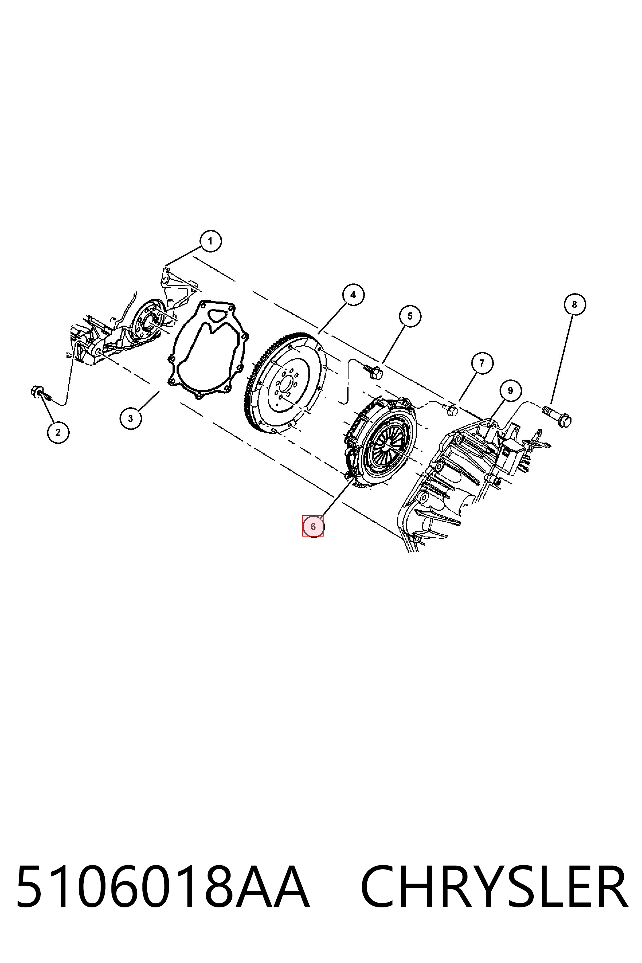 Zestaw sprzęgła (3 części) Fiat/Alfa/Lancia K05106018AA