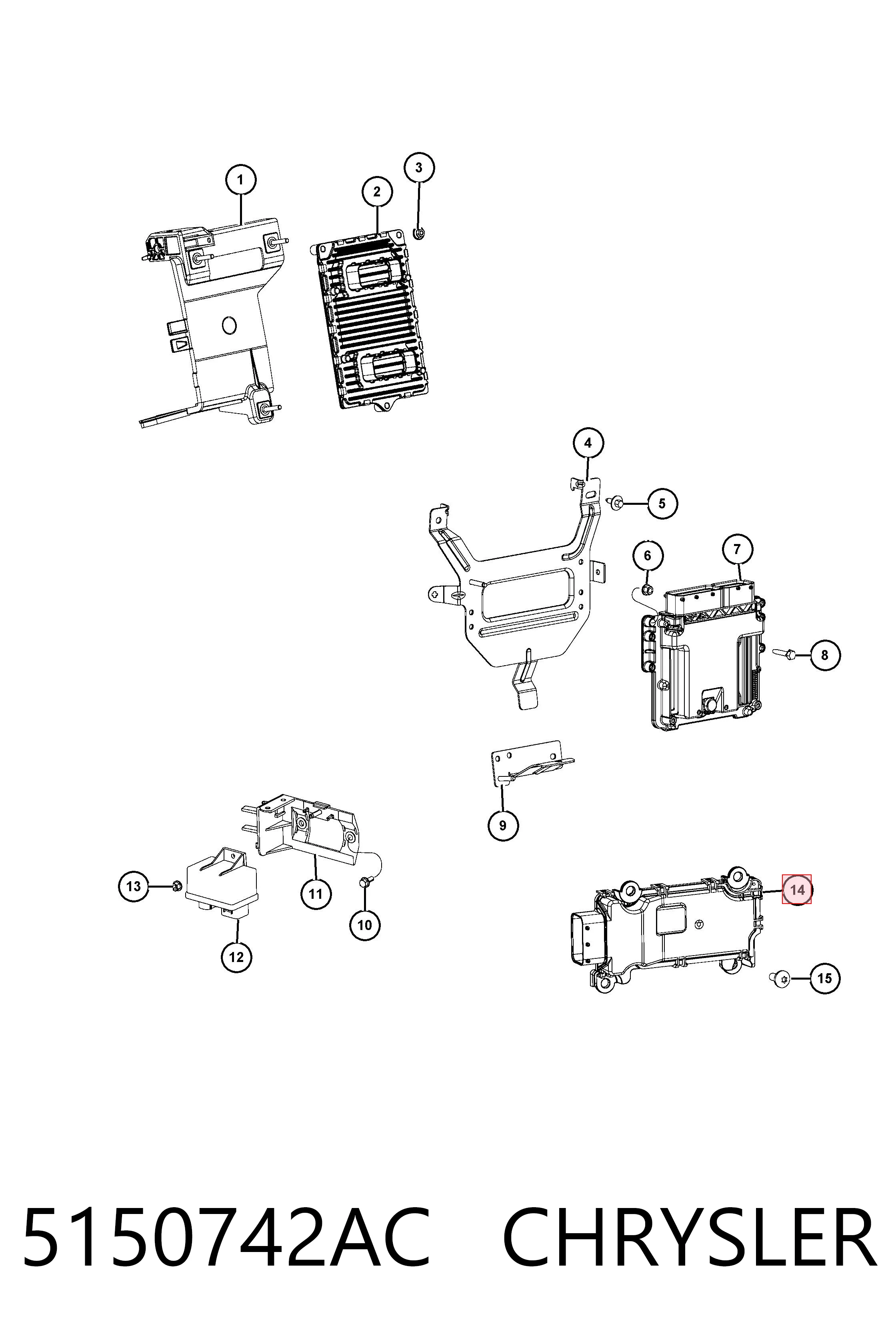 K68225514AB Fiat/Alfa/Lancia Sterownik automatycznej skrzyni biegów elektroniczny