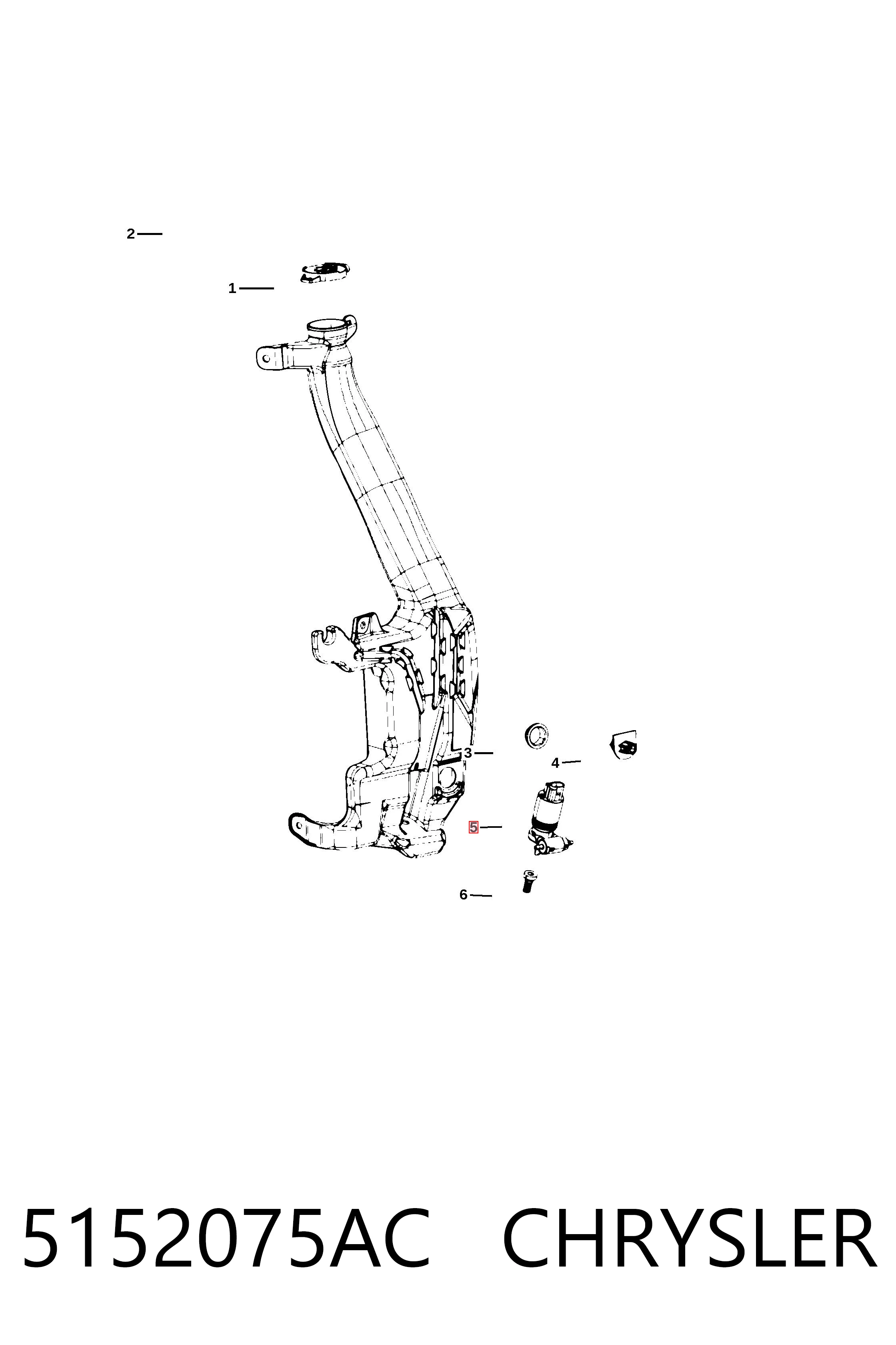 5152075AC Chrysler Pompka spryskiwacza szyby przedniej