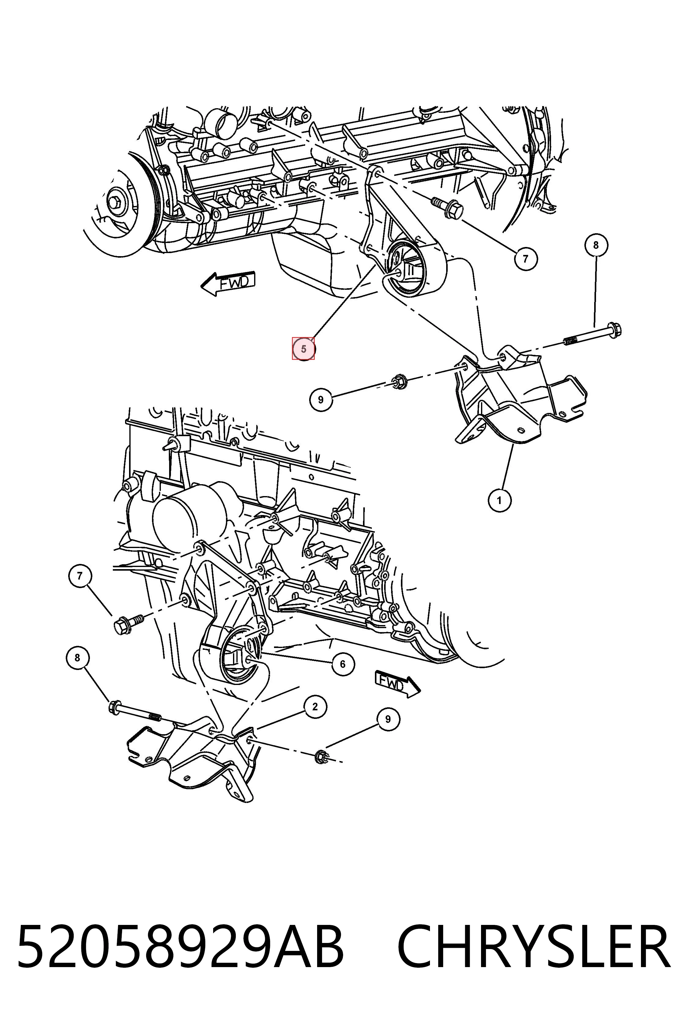 52058929AB Chrysler