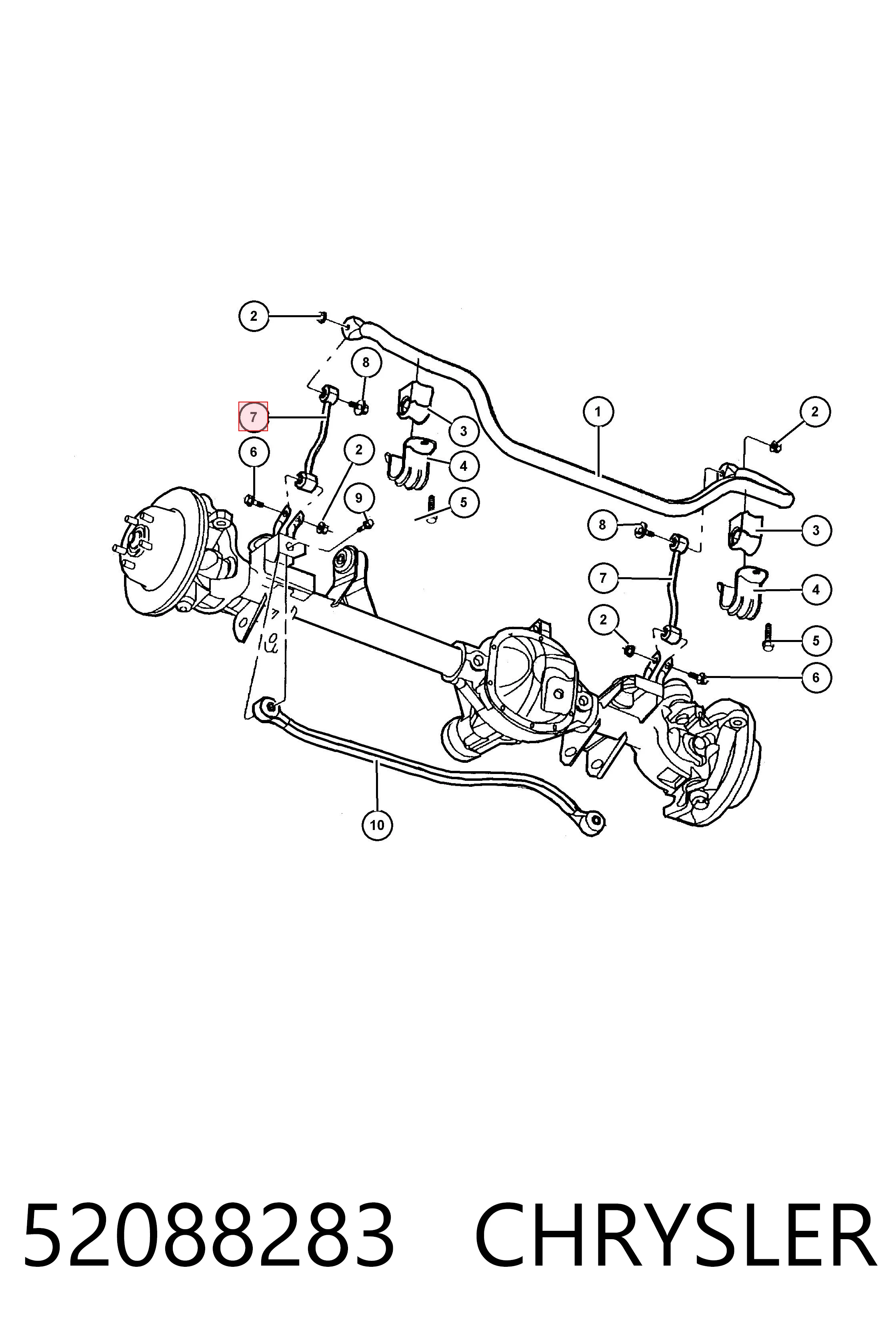 Do koszyka K52088283 Fiat/Alfa/Lancia Łącznik stabilizatora przedniego