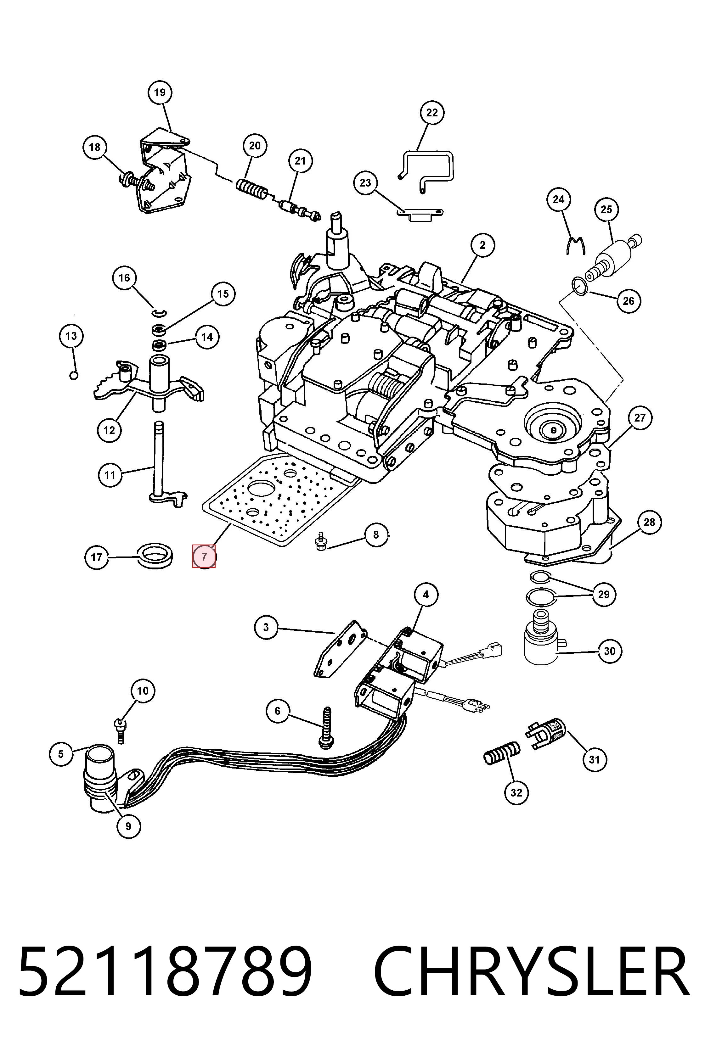 52118789 Chrysler Filtr automatycznej skrzyni biegów