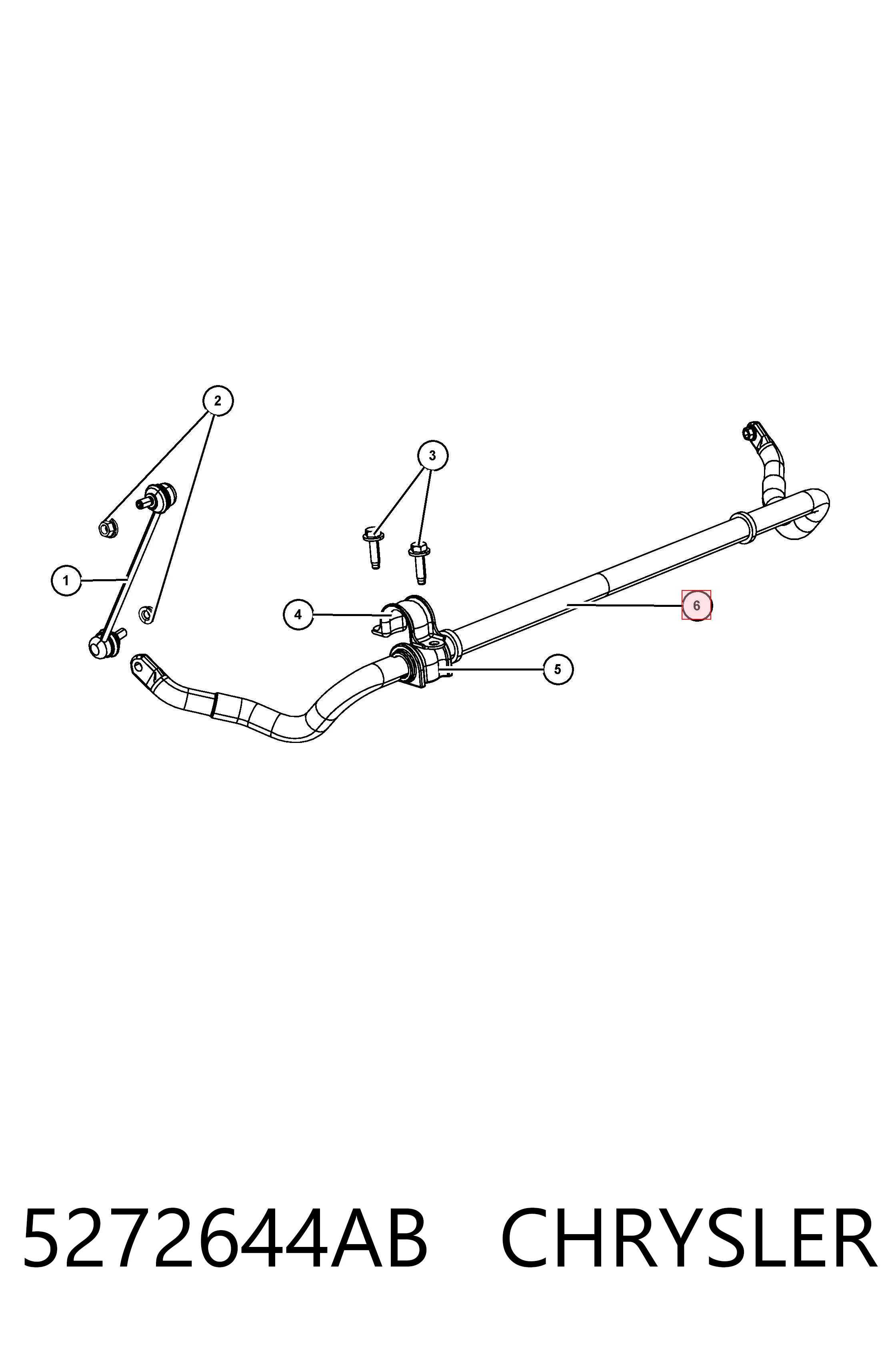 Stabilizator przedni do Dodge Avenger 