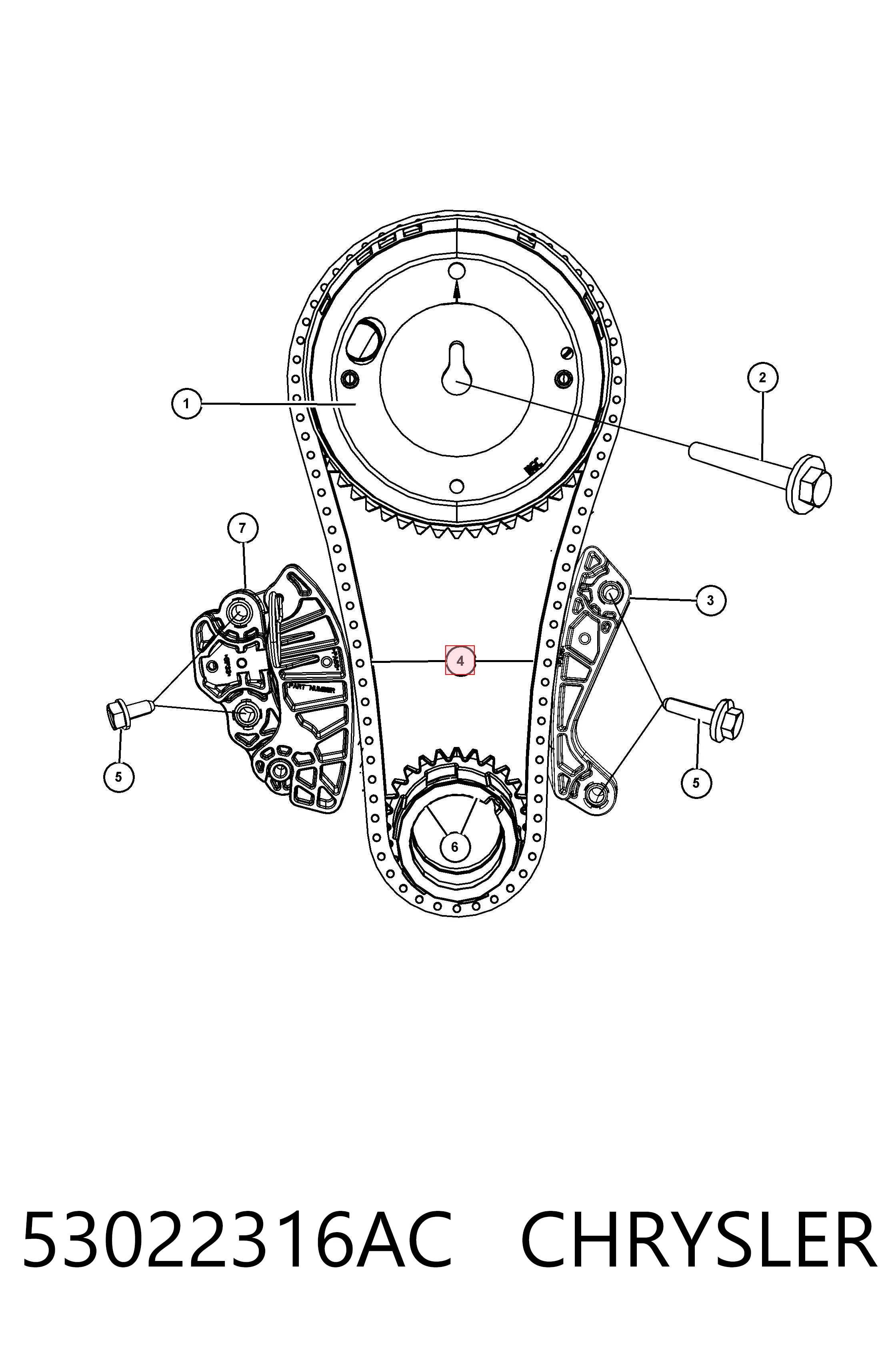 Łańcuch rozrządu do Chrysler 300 C 