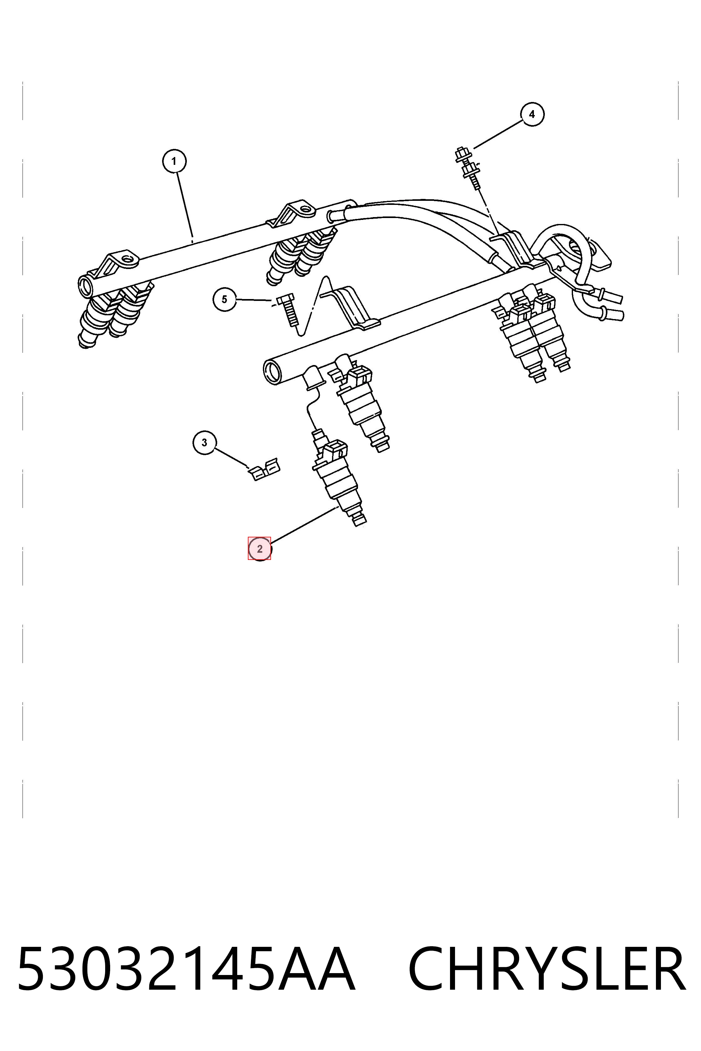 K53032704AB Fiat/Alfa/Lancia Wtryskiwacz paliwa