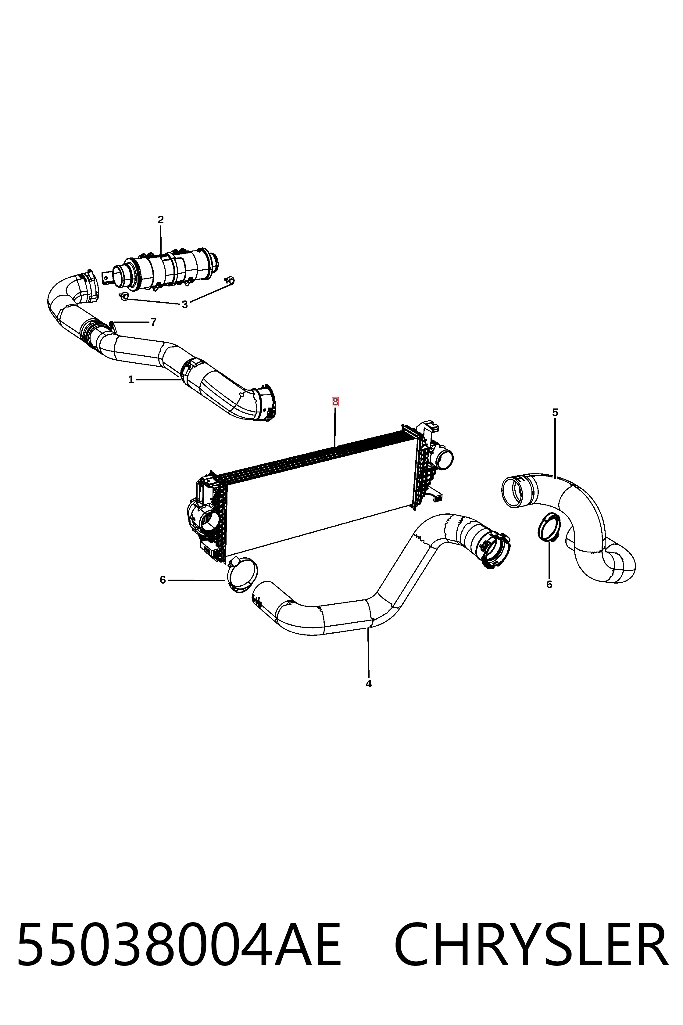 Chłodnica intercoolera Jeep Grand Cherokee IV SUV (WK) (2011 - 2022) cena, od 217,26 USD