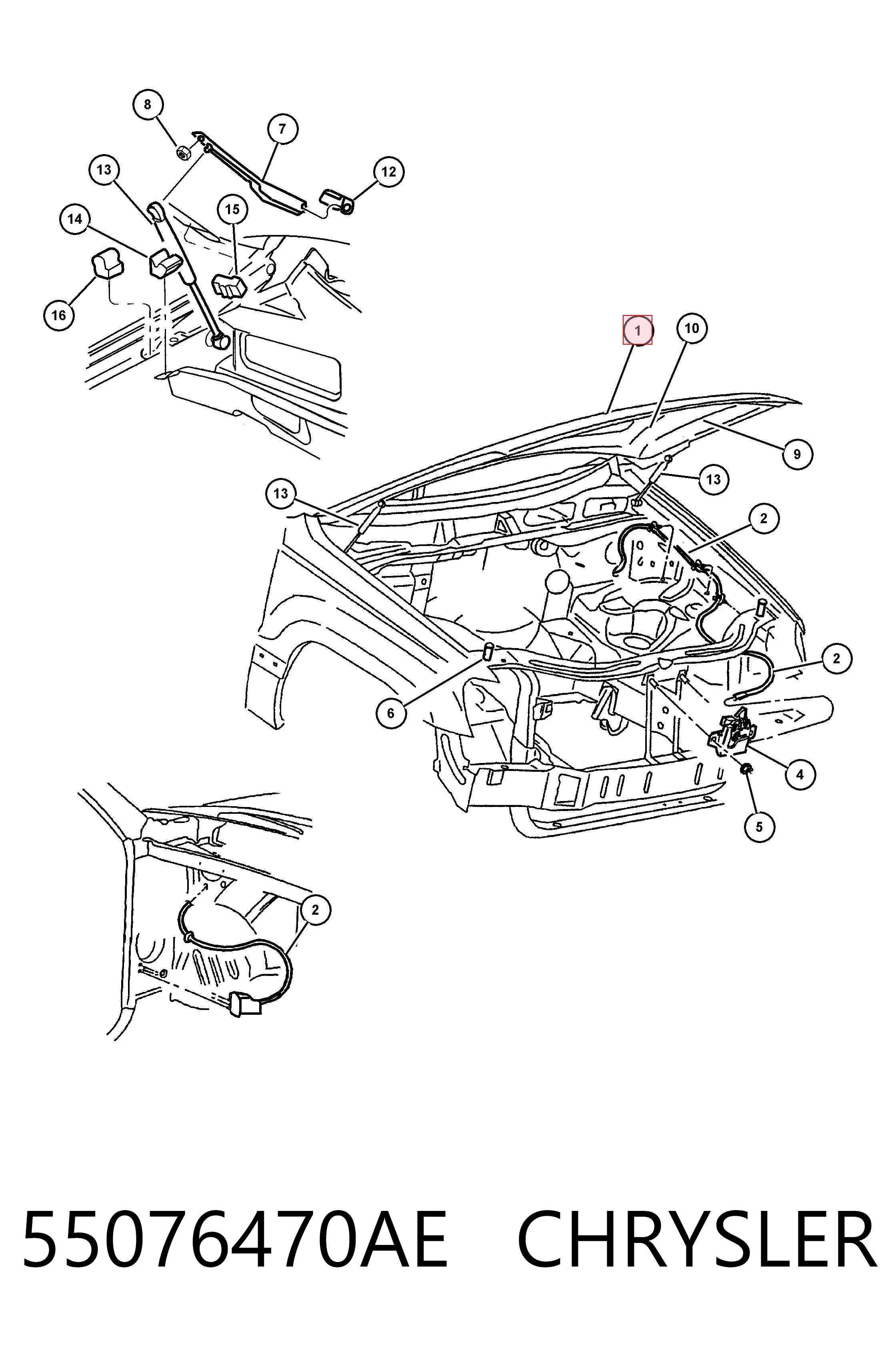 Maska silnika Jeep Grand Cherokee SUV (EUROPA  WJ, WG) (1999 - 2004) cena, od 227,52 USD