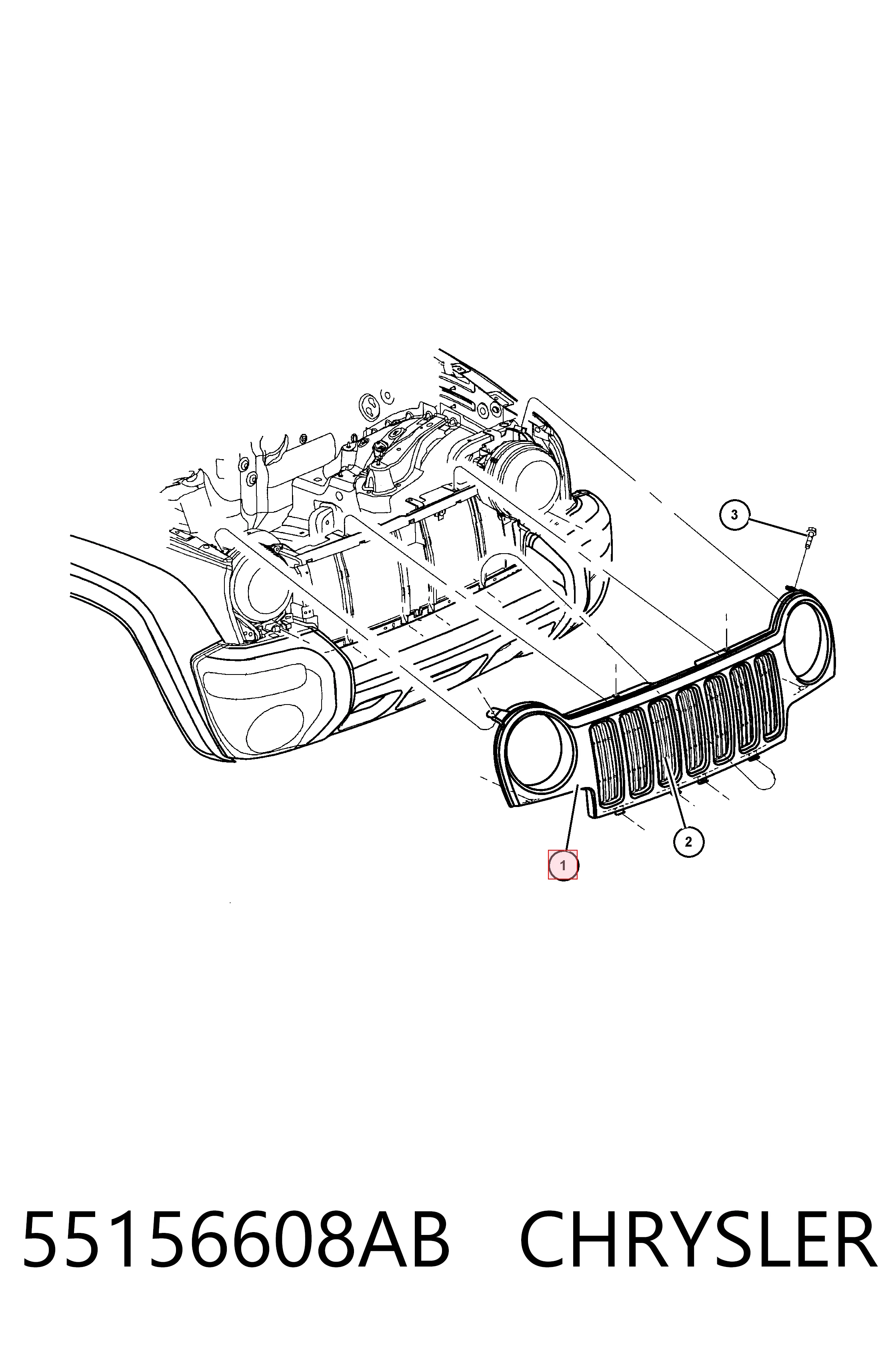 Atrapa chłodnicy do Jeep Liberty/Cherokee  