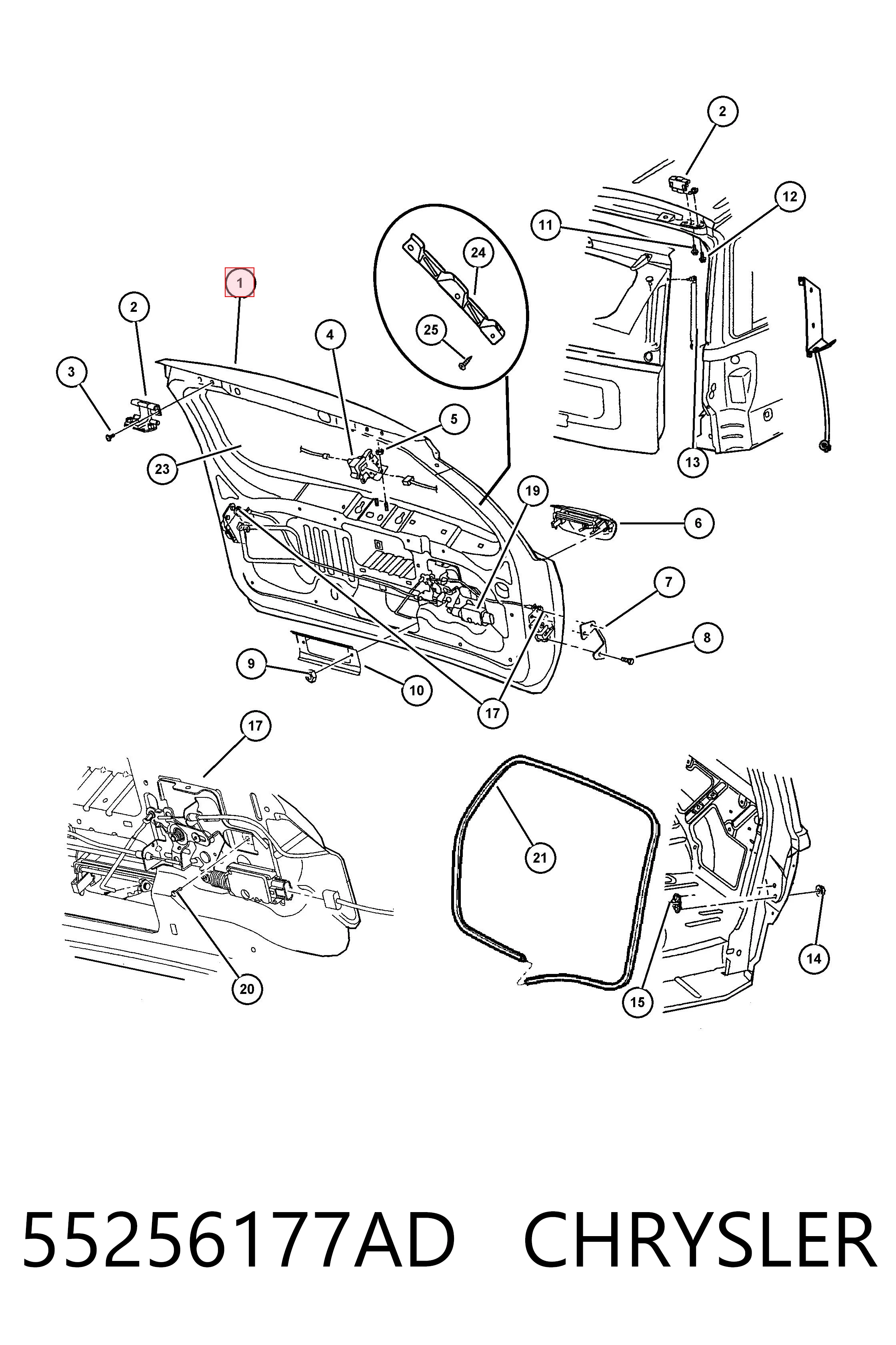 Drzwi tylne (bagażnika 3/5) do Jeep Grand Cherokee  