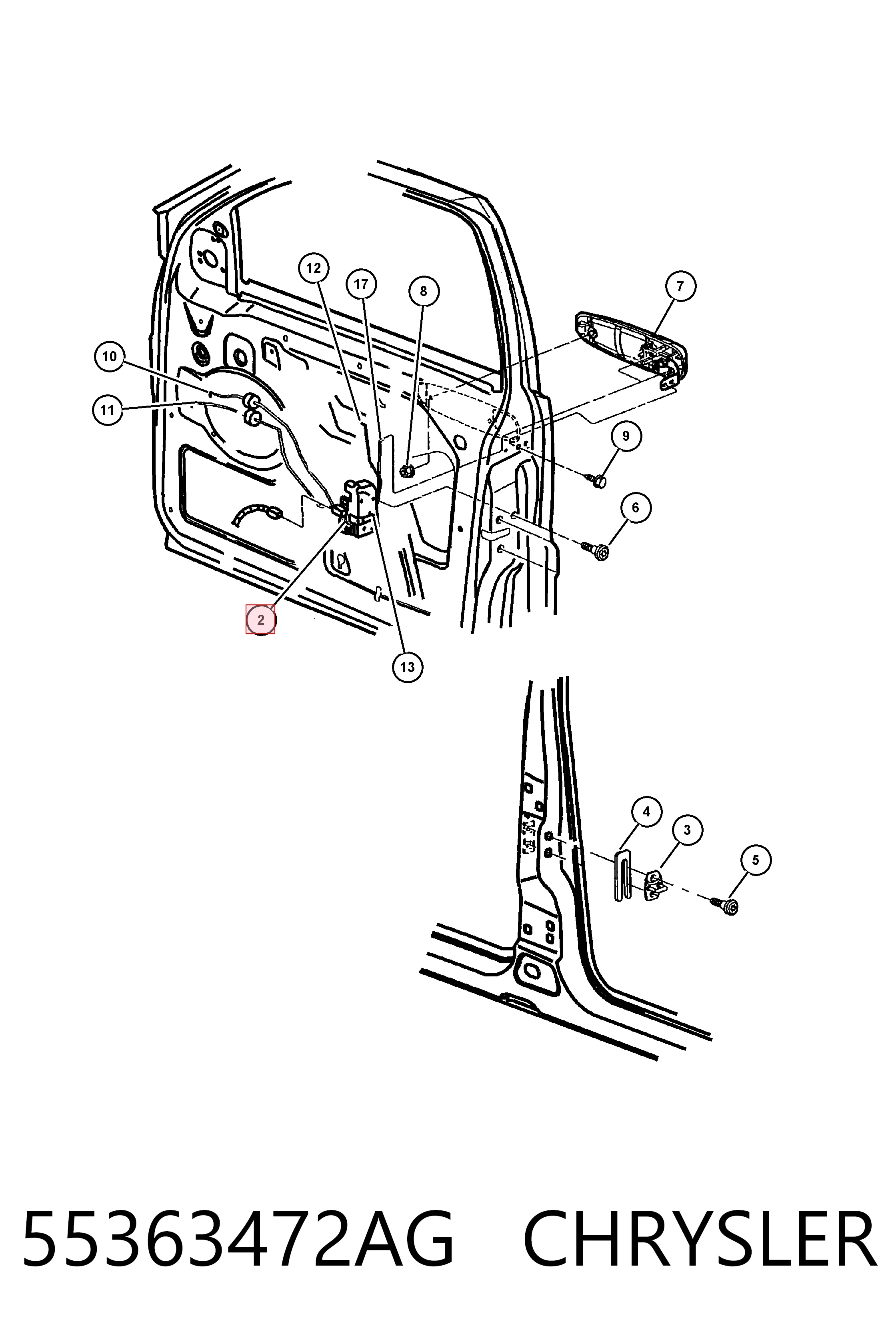 Zamek drzwi przednich prawych Jeep Grand Cherokee SUV (EUROPA  WJ, WG) (1999 - 2004) cena, od 88,96 USD