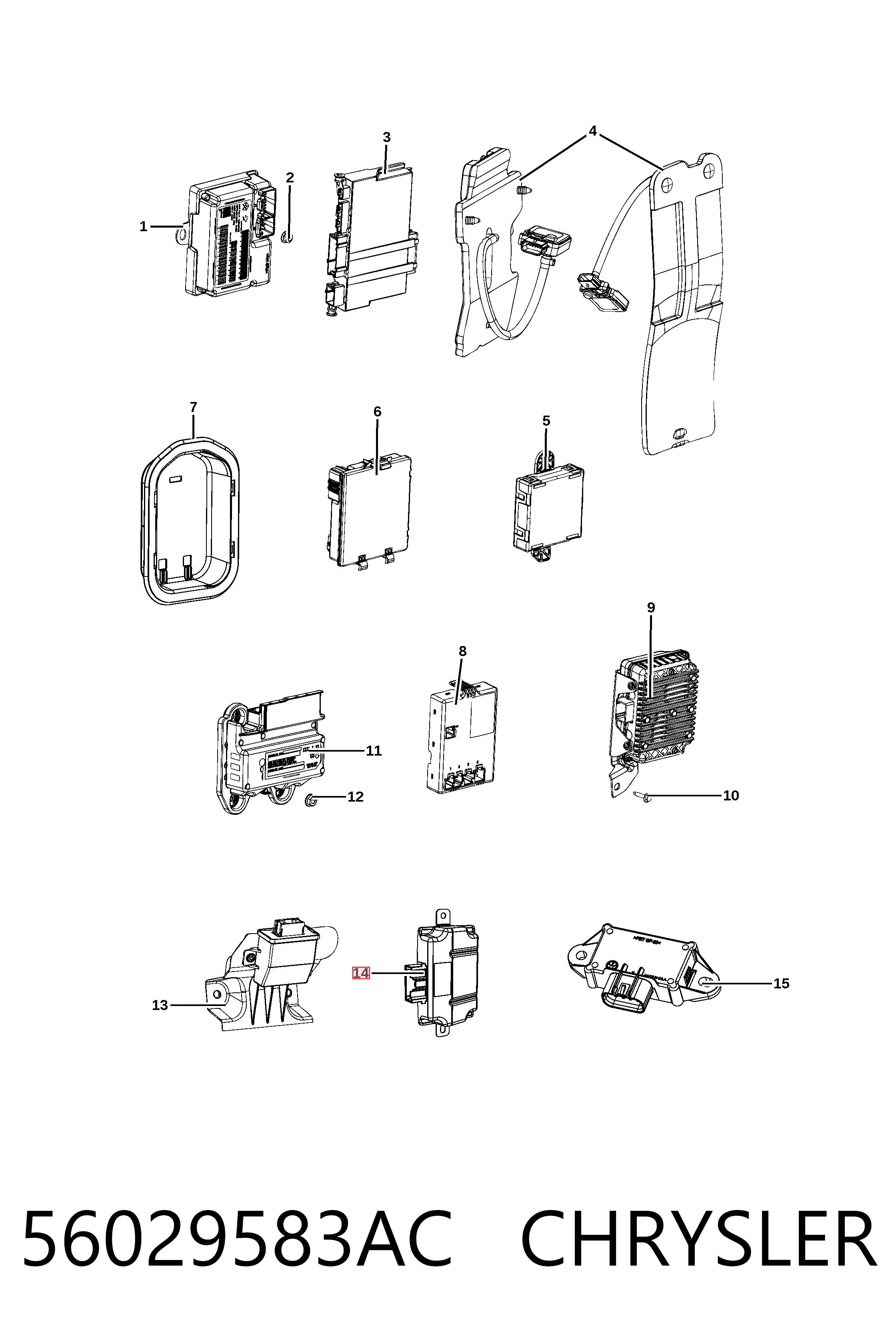 Do koszyka K56029583AB Fiat/Alfa/Lancia Stabilizator napięcia