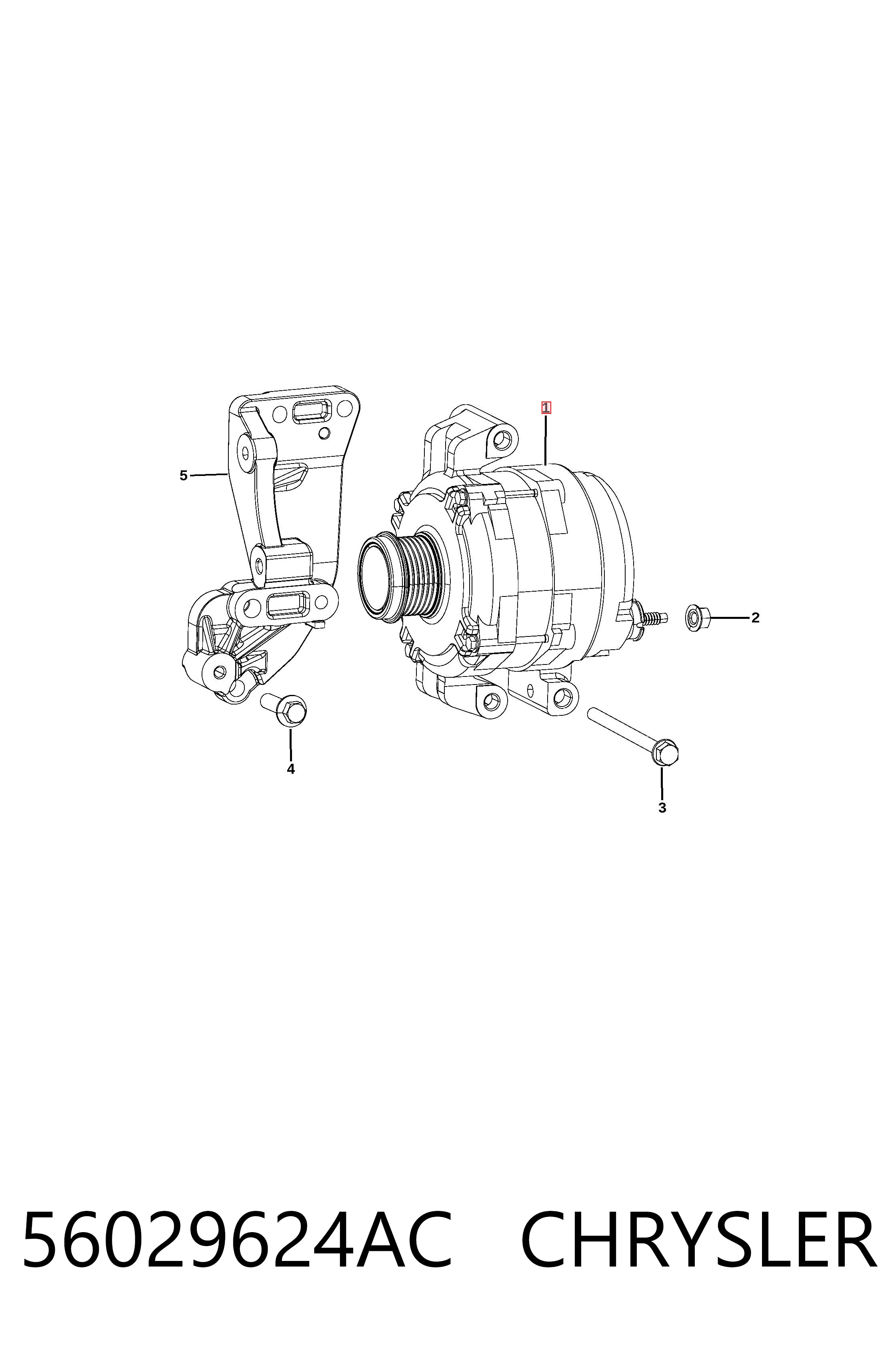 Do koszyka K56029624AB Fiat/Alfa/Lancia Alternator