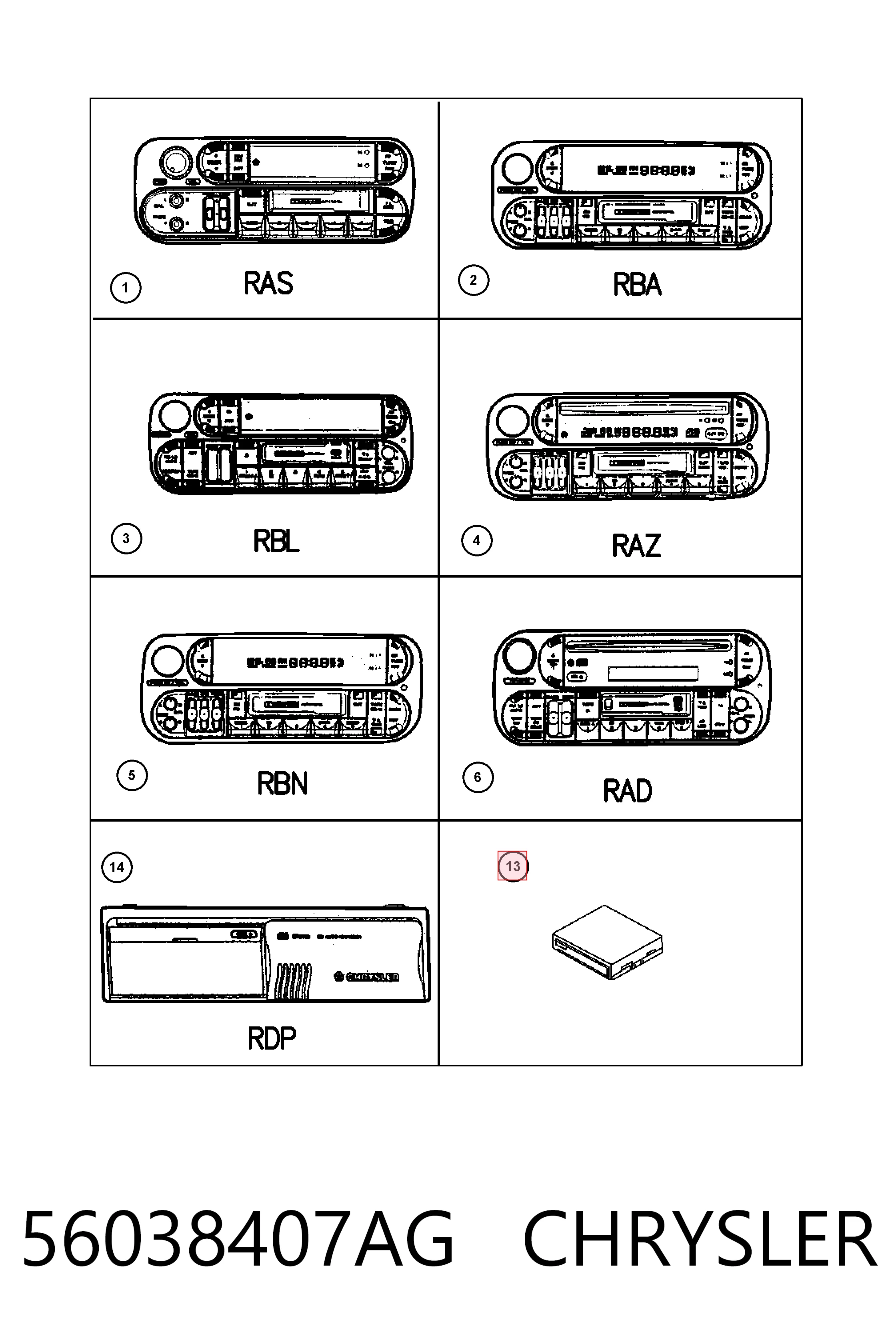 K56038407AD Fiat/Alfa/Lancia Wzmacniacz systemu audio