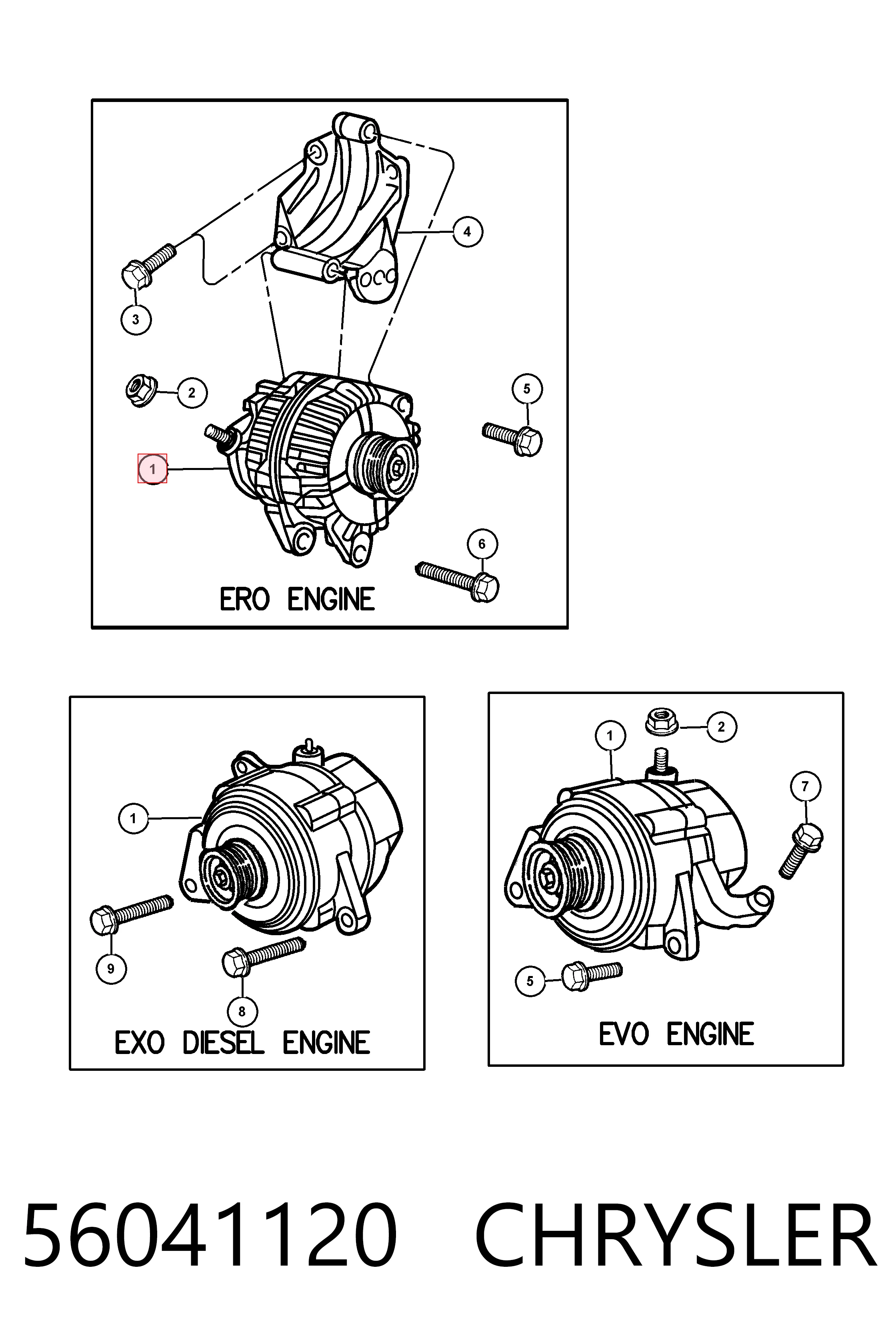 Alternator do Jeep Grand Cherokee LIMITED 