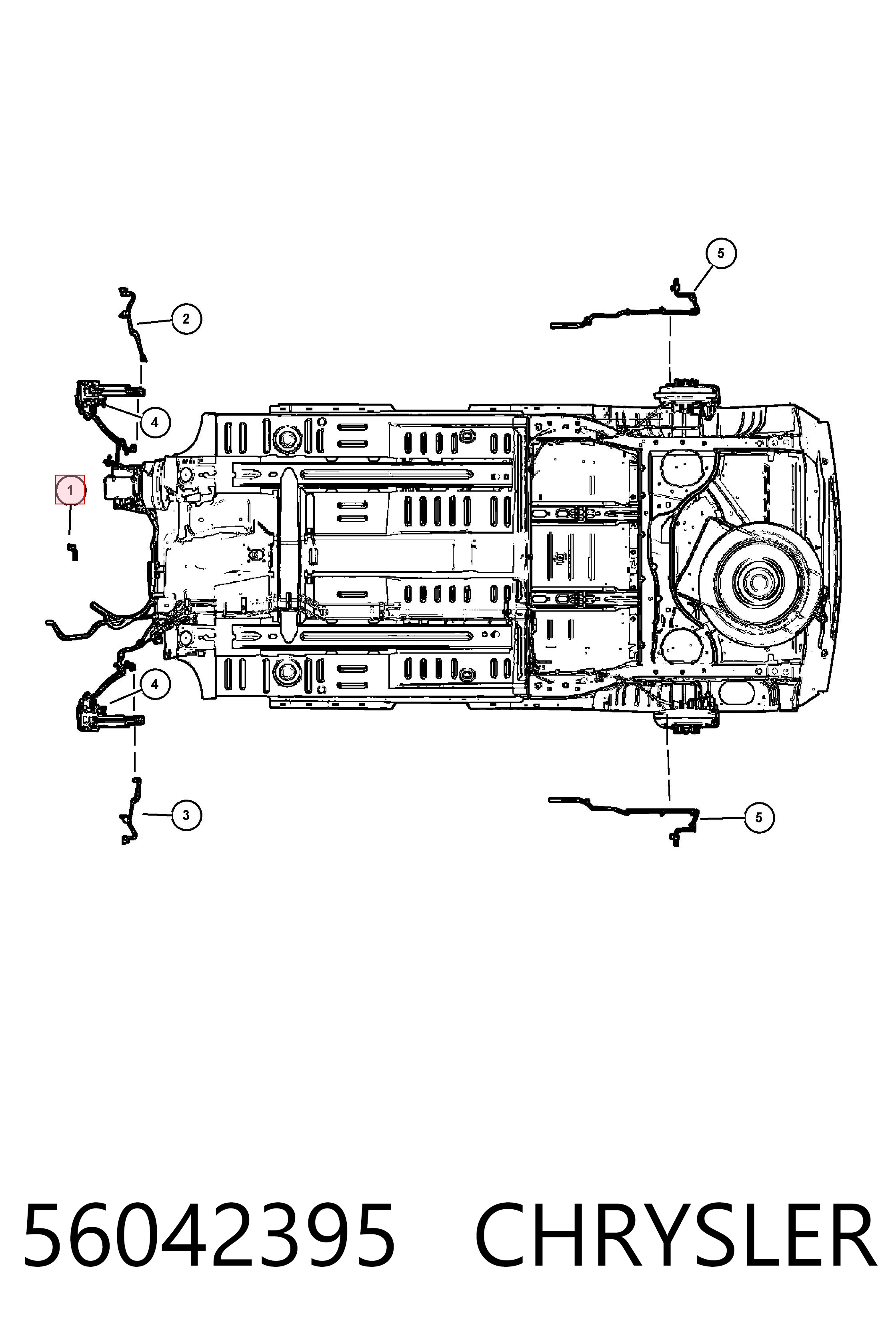 56042395 Chrysler Czujnik temperatury zewnętrznej
