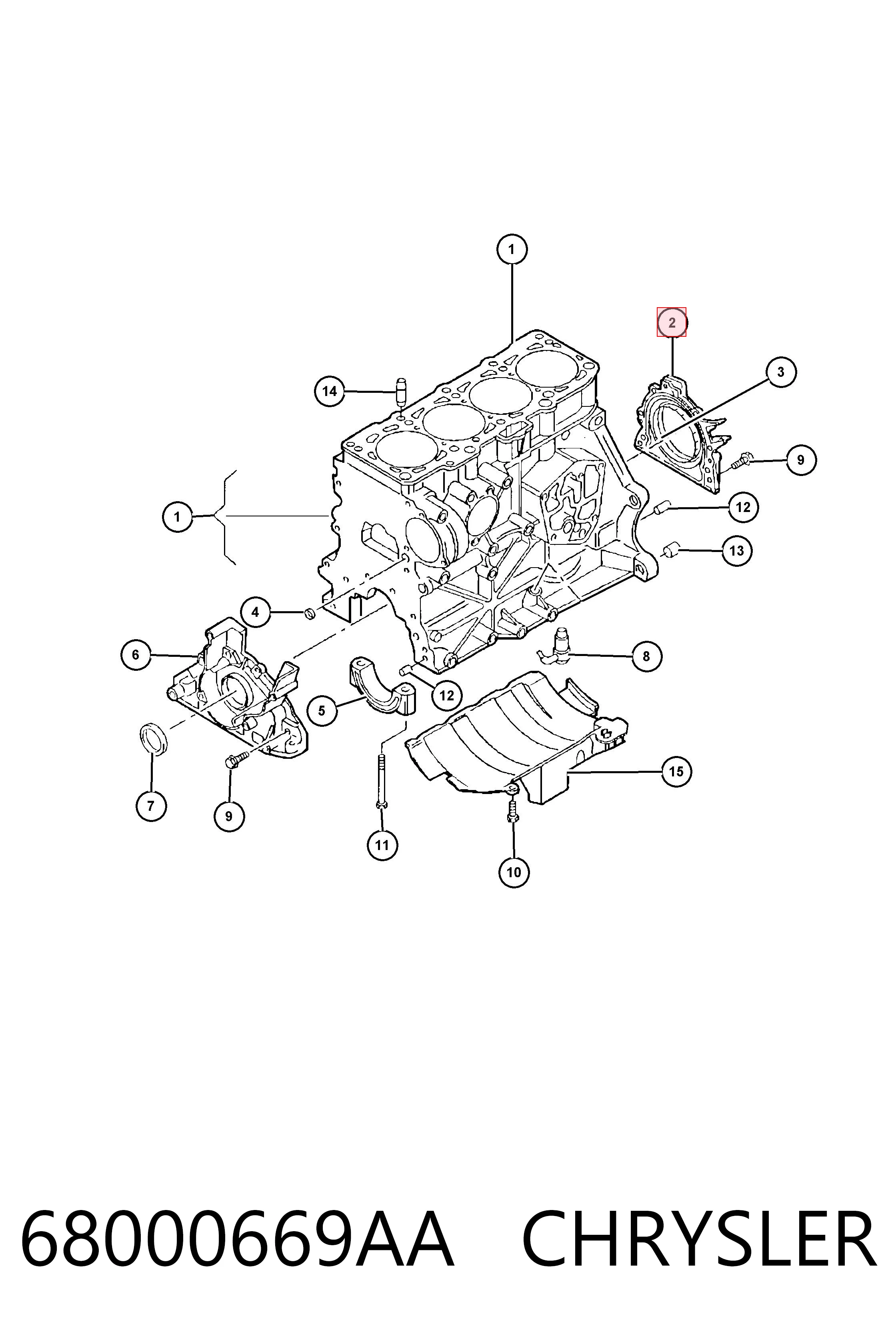 Uszczelniacz wału korbowego silnika tylny Mitsubishi Outlander II XL SUV (CWW) (2005 - 2012) cena, od 51,92 USD
