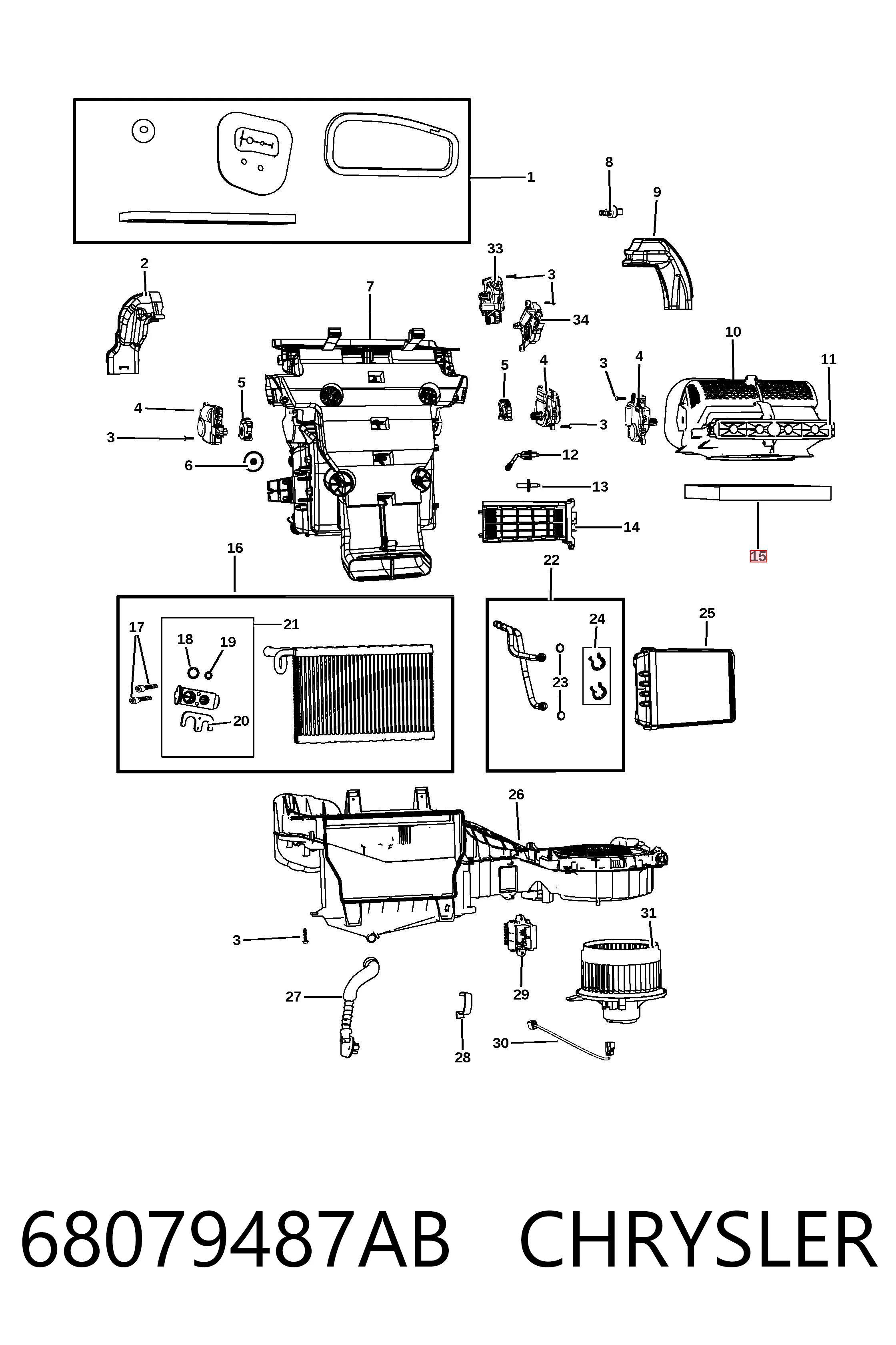 68079487AB Chrysler Filtr kabiny