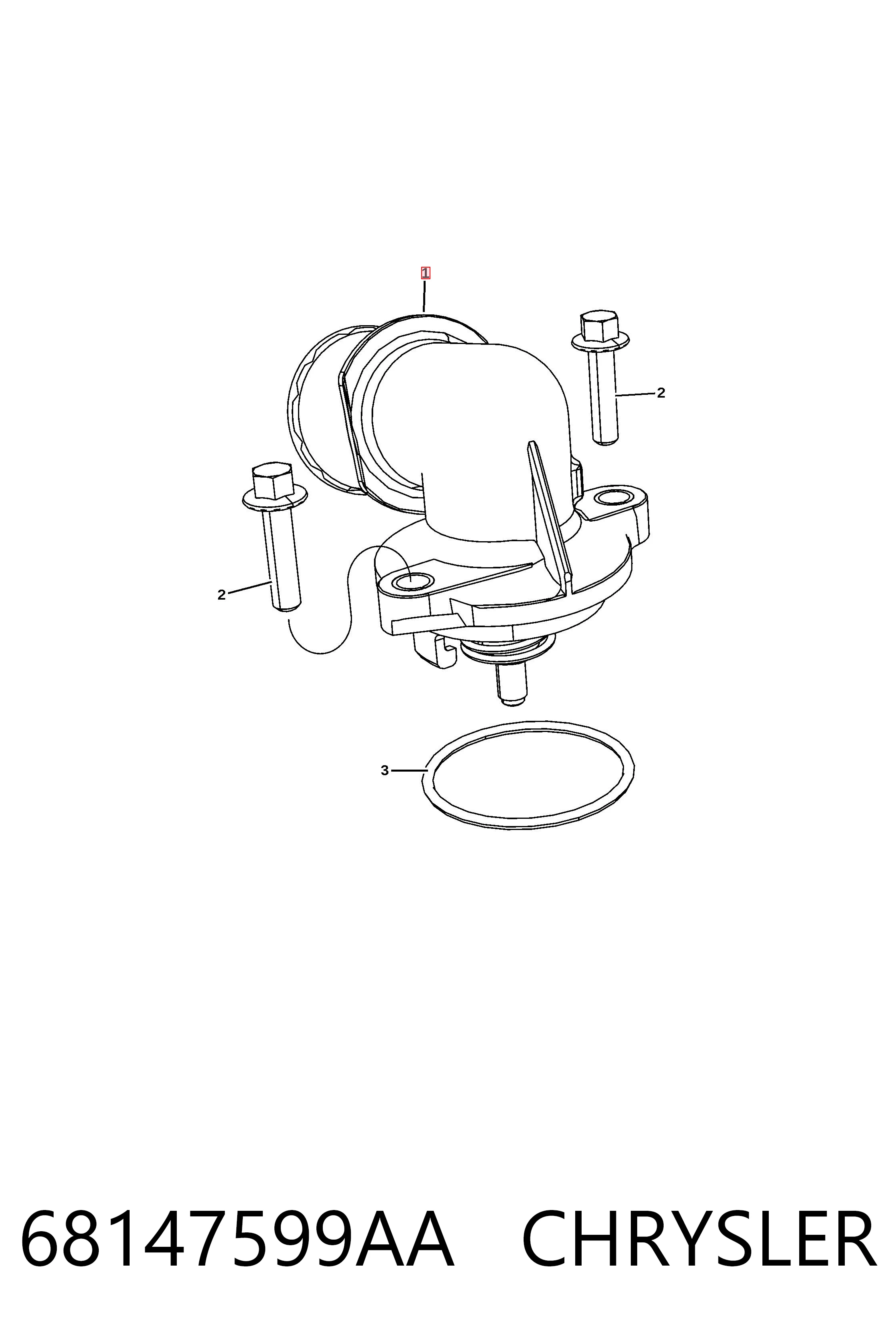 68147599AA Chrysler Termostat