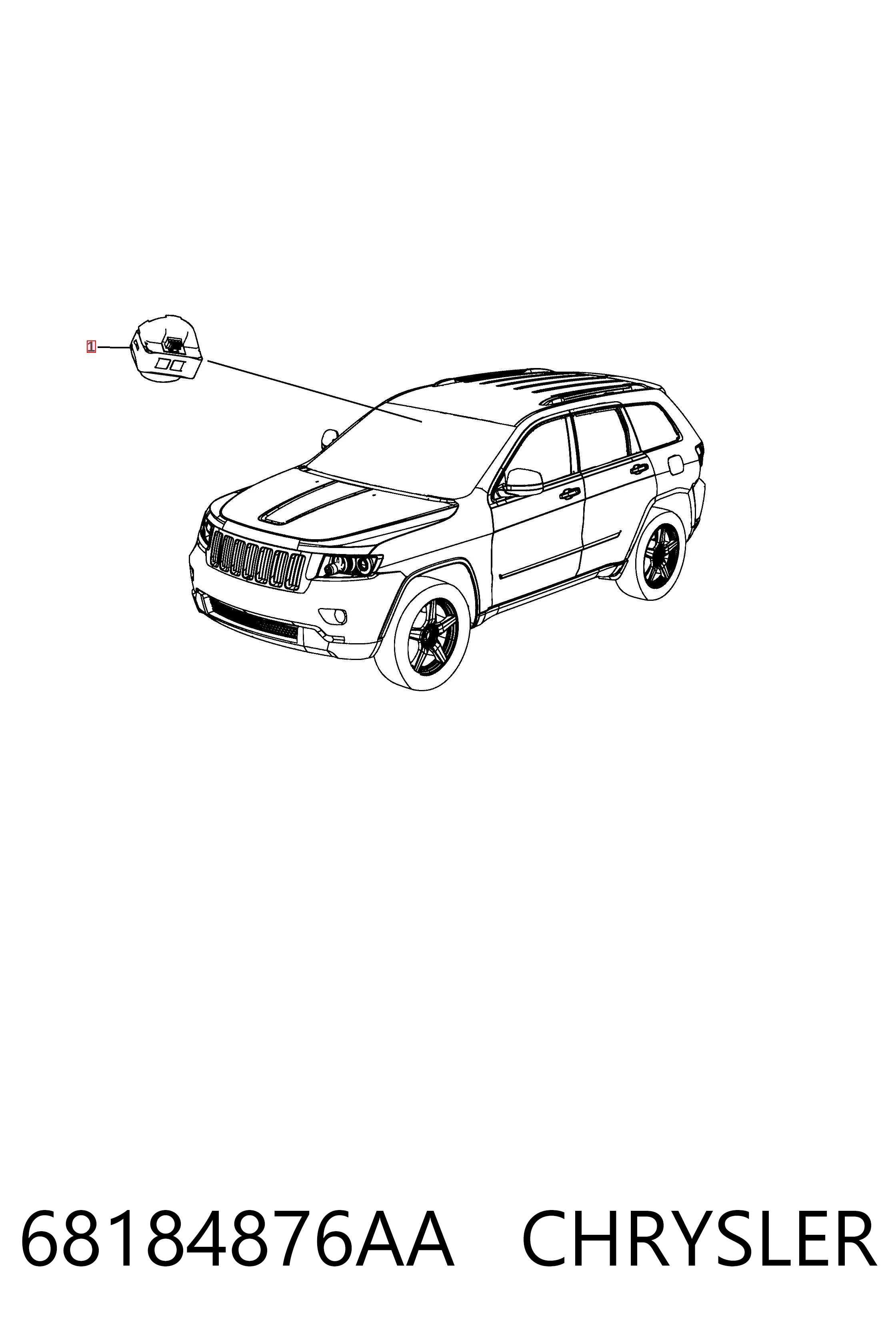 Czujnik deszczu do Jeep Grand Cherokee IV WK