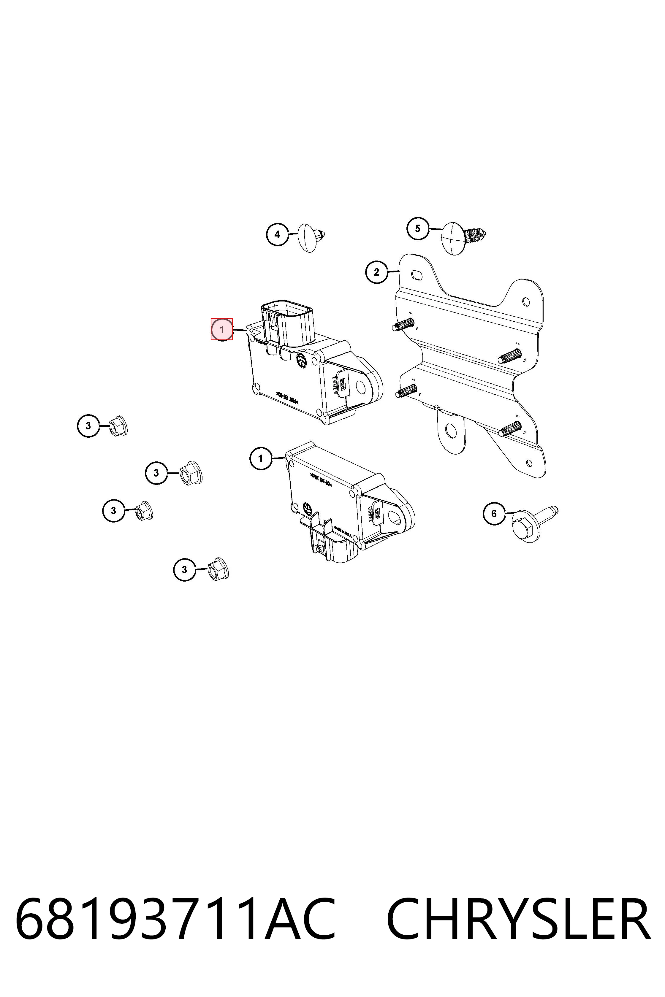 68193711AC Fiat/Alfa/Lancia Sterownik pompy paliwa