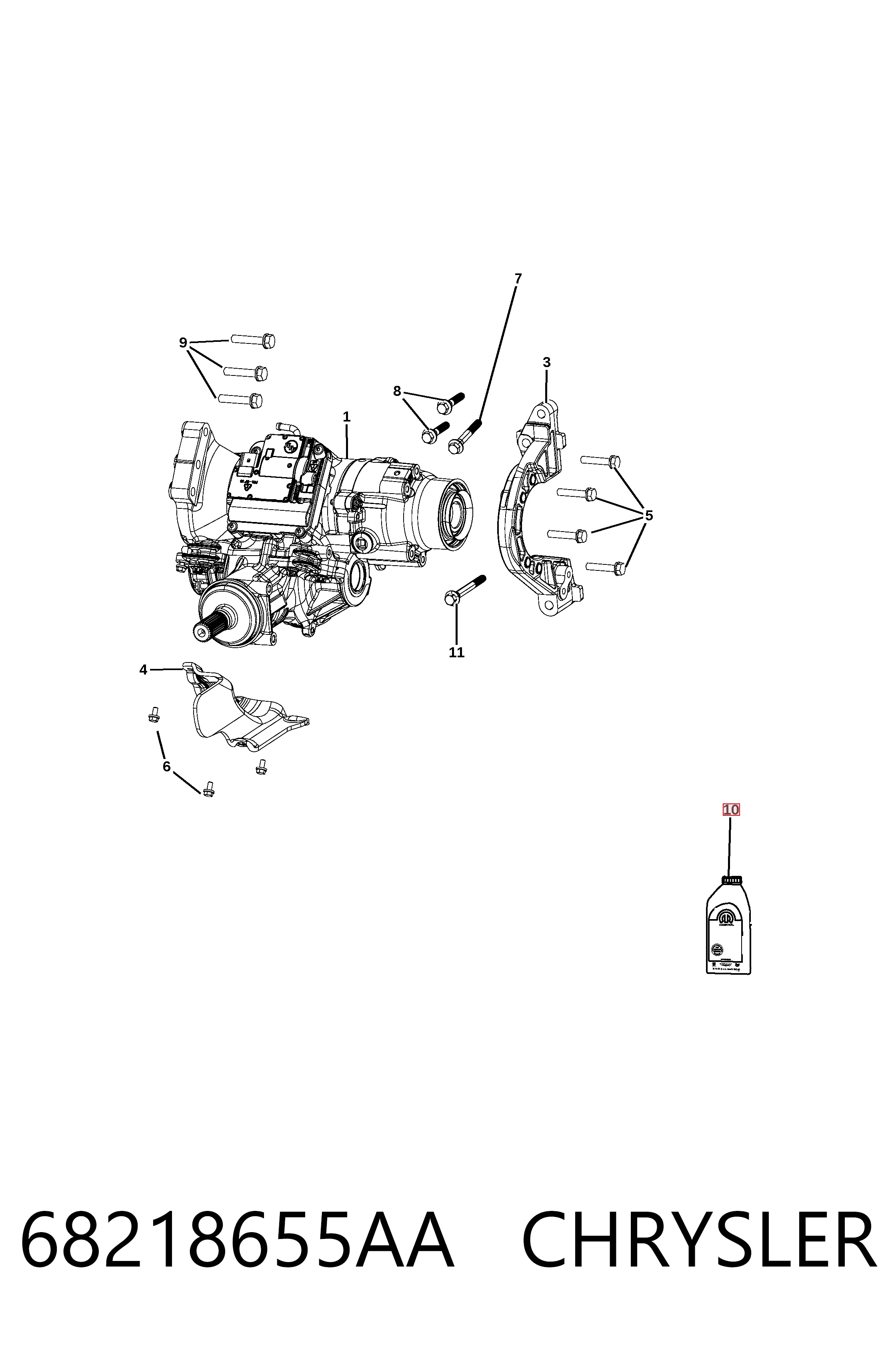 Olej przekładniowy Fiat/Alfa/Lancia K68218655AC