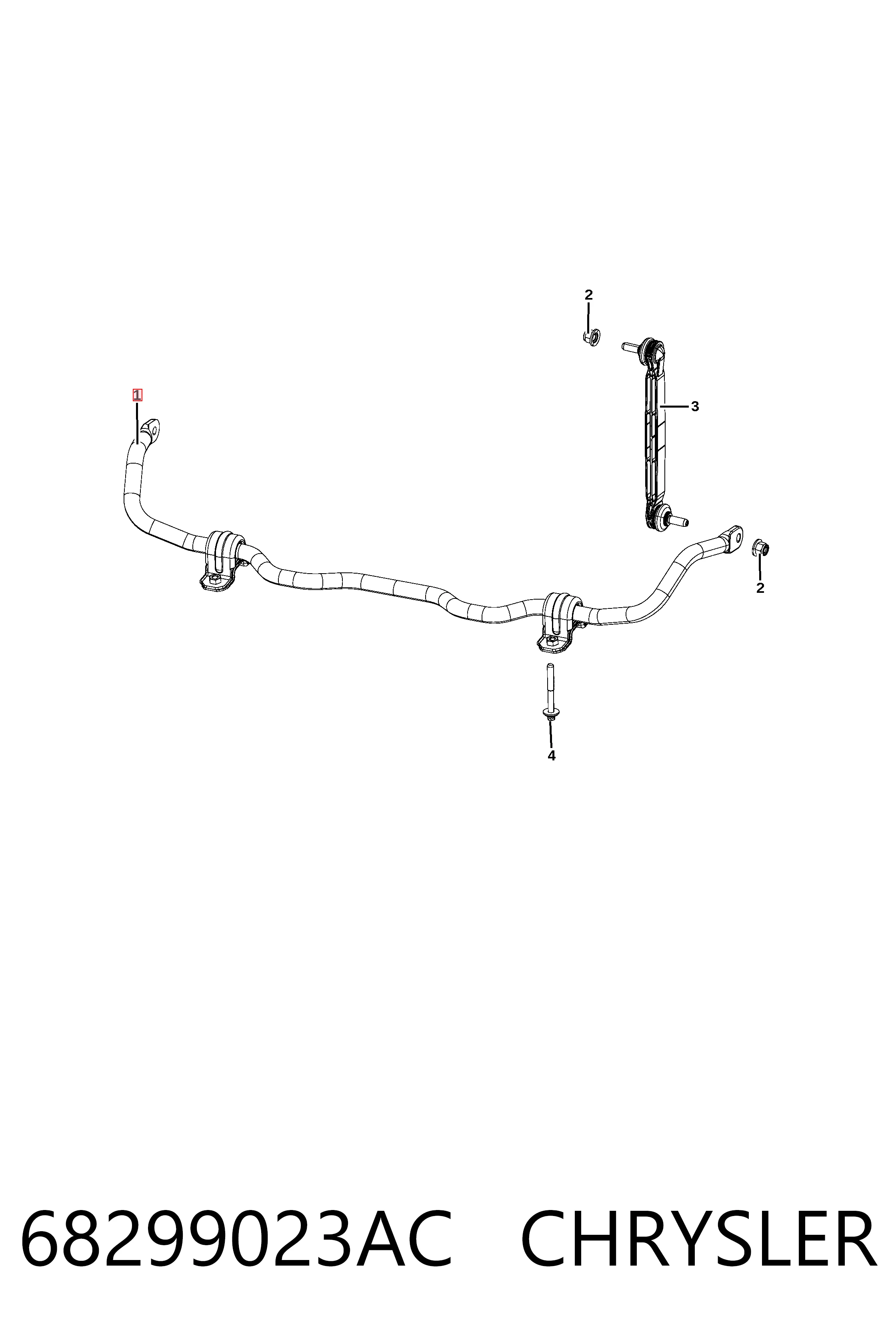 K68299023AC Fiat/Alfa/Lancia Stabilizator przedni