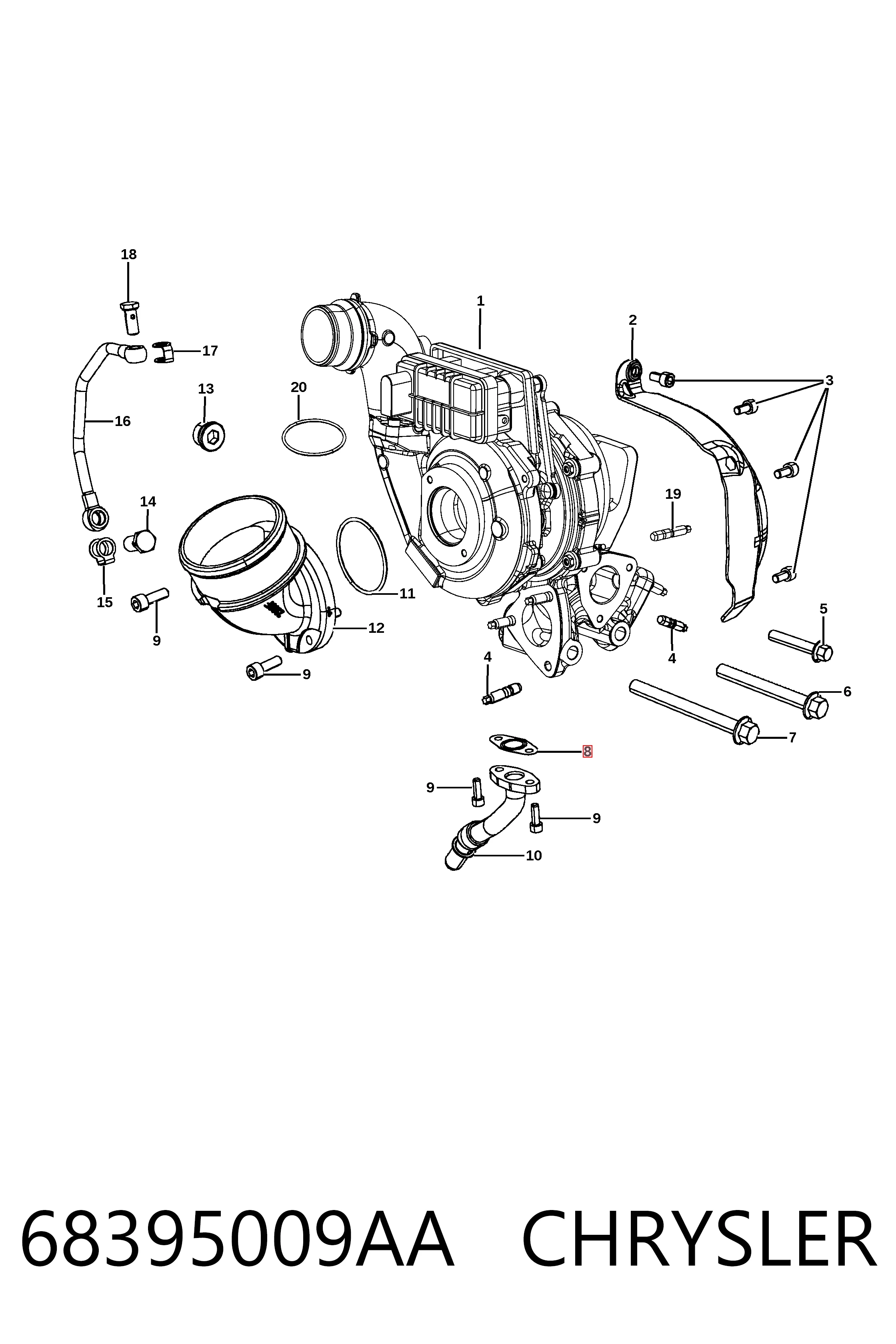 68395009AA Chrysler