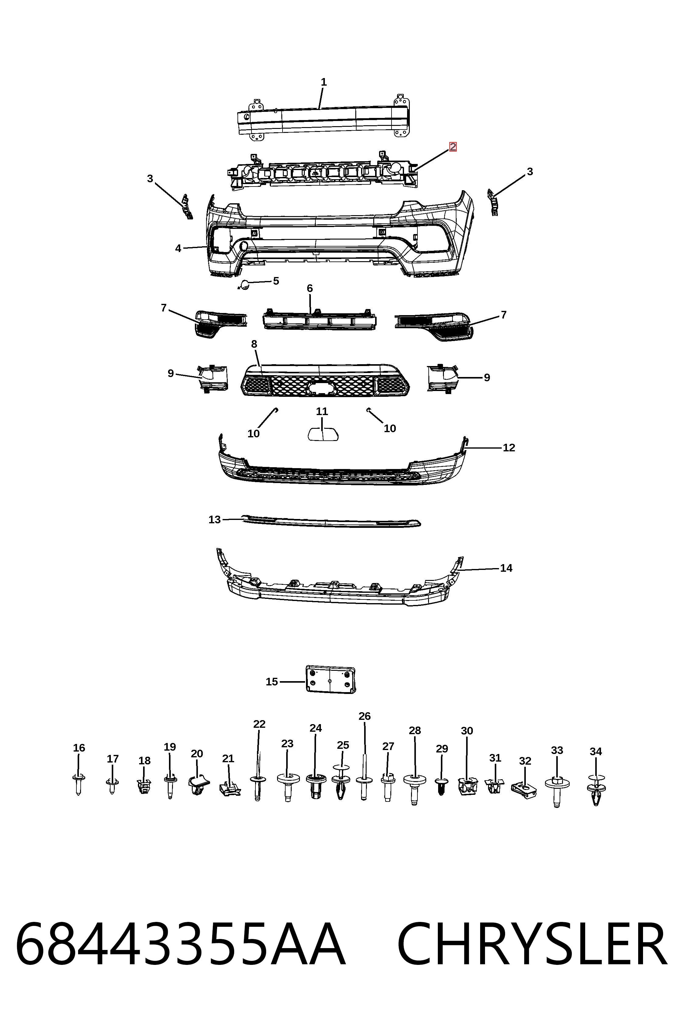 68443355AA Chrysler