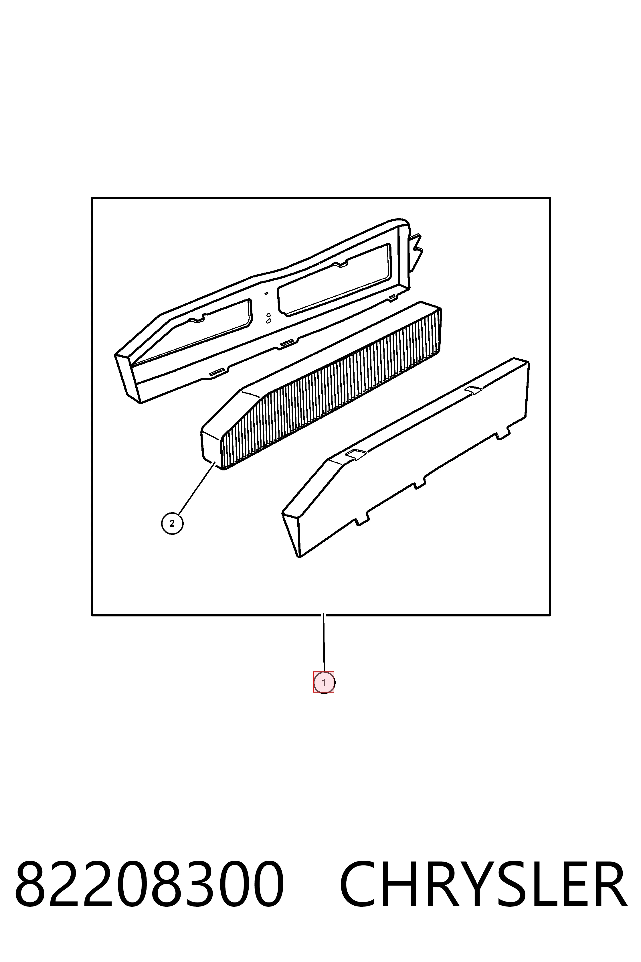 82208300 Chrysler Filtr kabiny