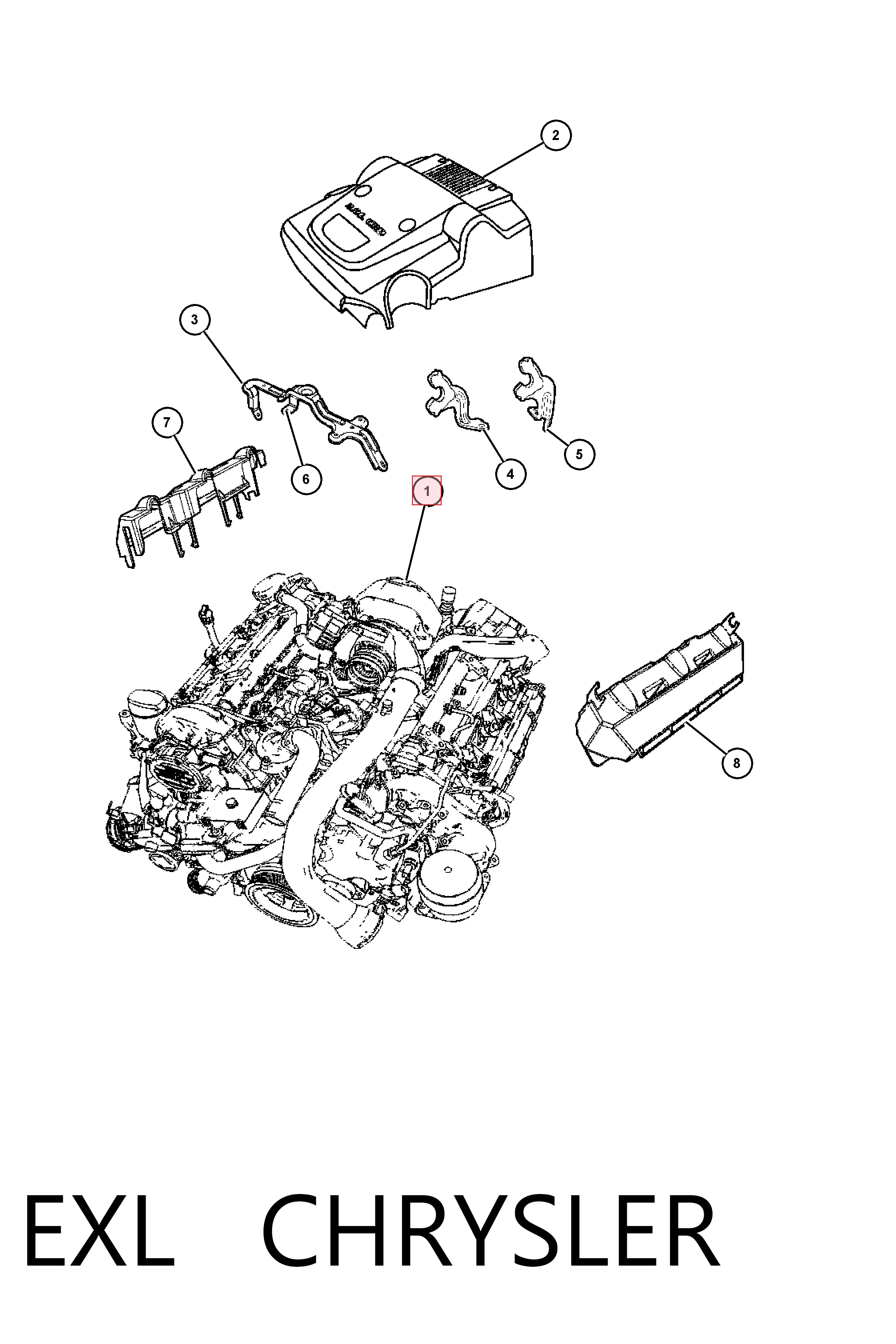 Silnik w komplecie Chrysler 300 C sedana (2005 - 2010) cena, od 5318,96 USD
