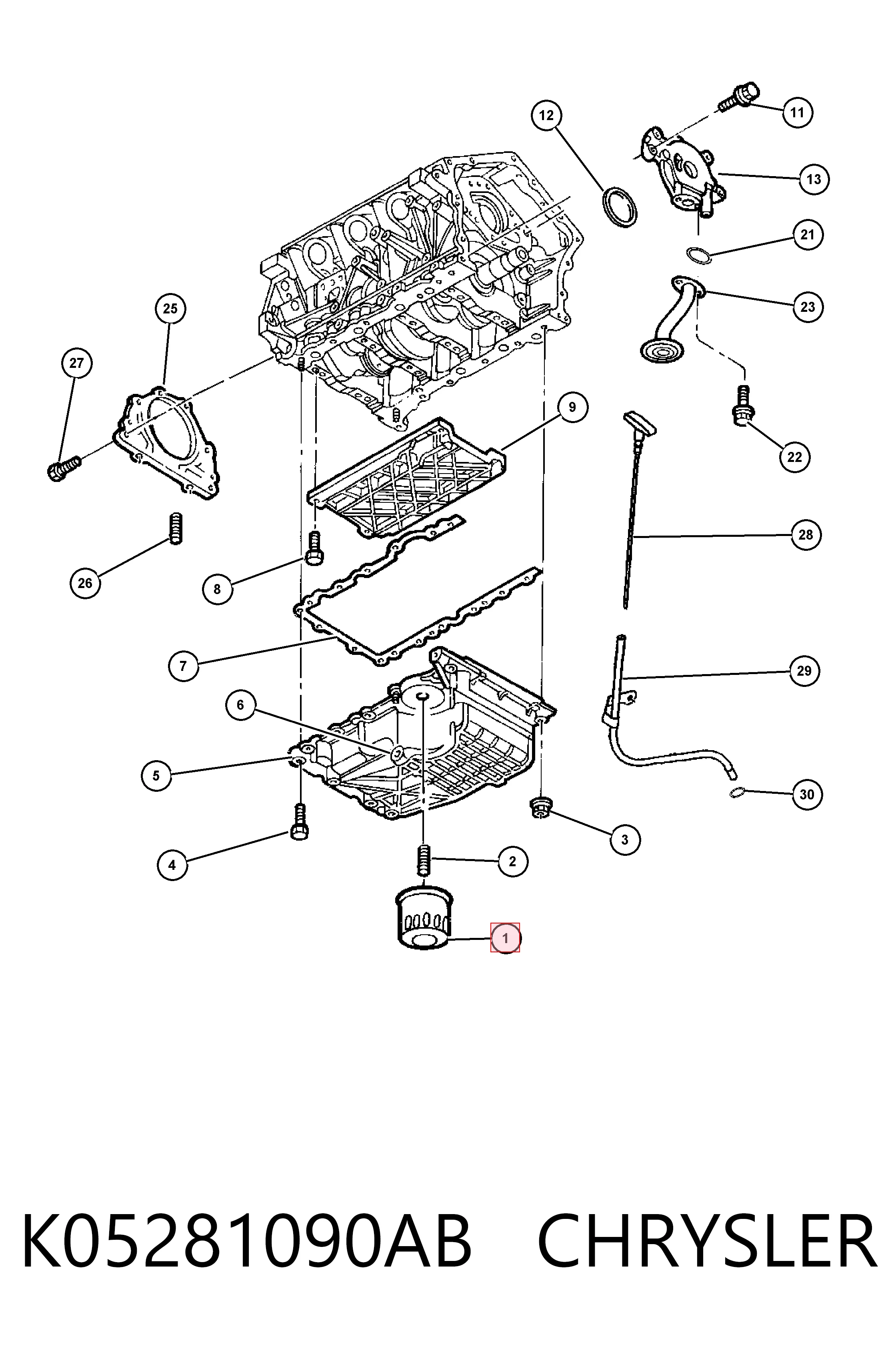 K05281090AB Chrysler