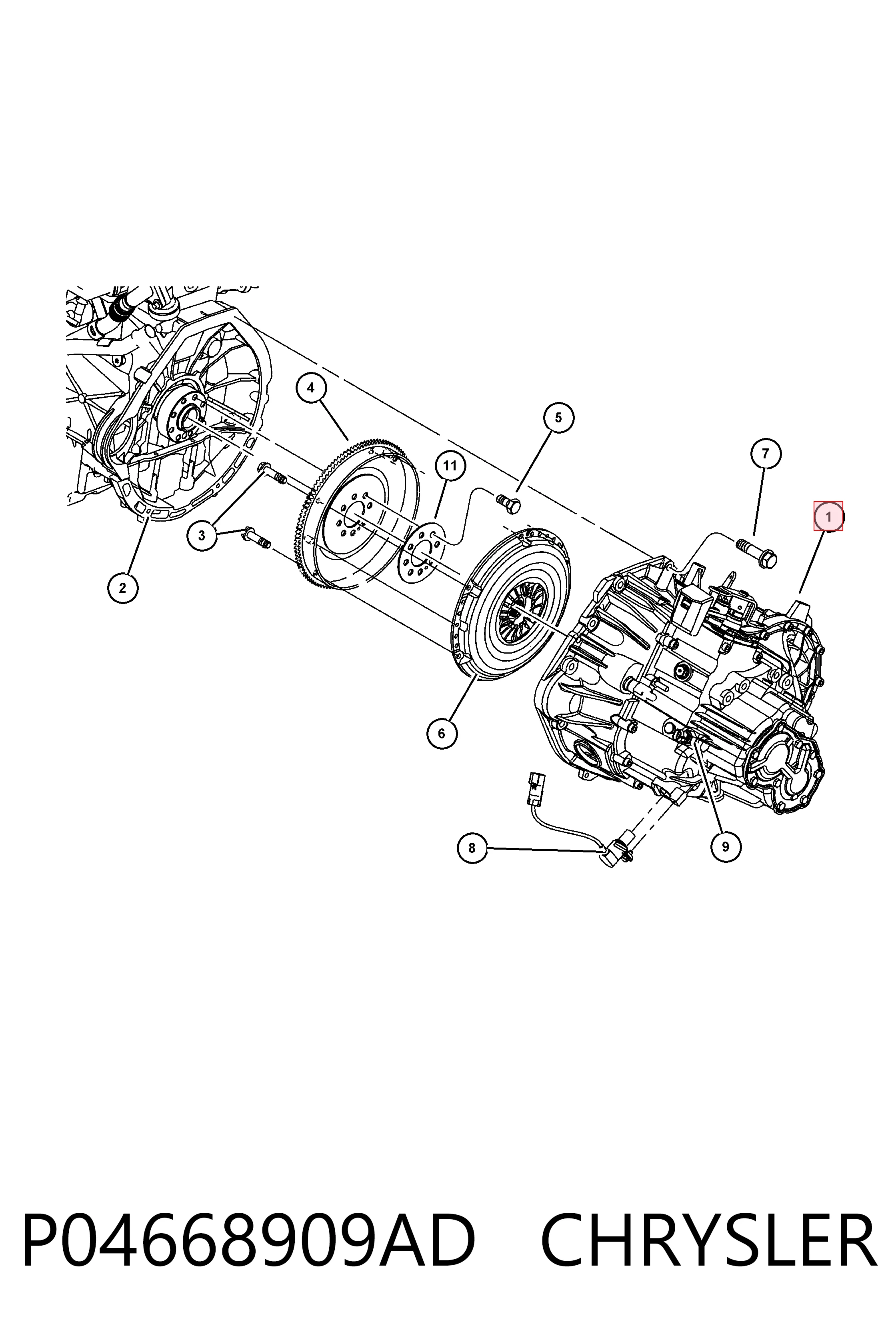 Mechaniczna skrzynia biegów w komplecie Chrysler PT Cruiser 