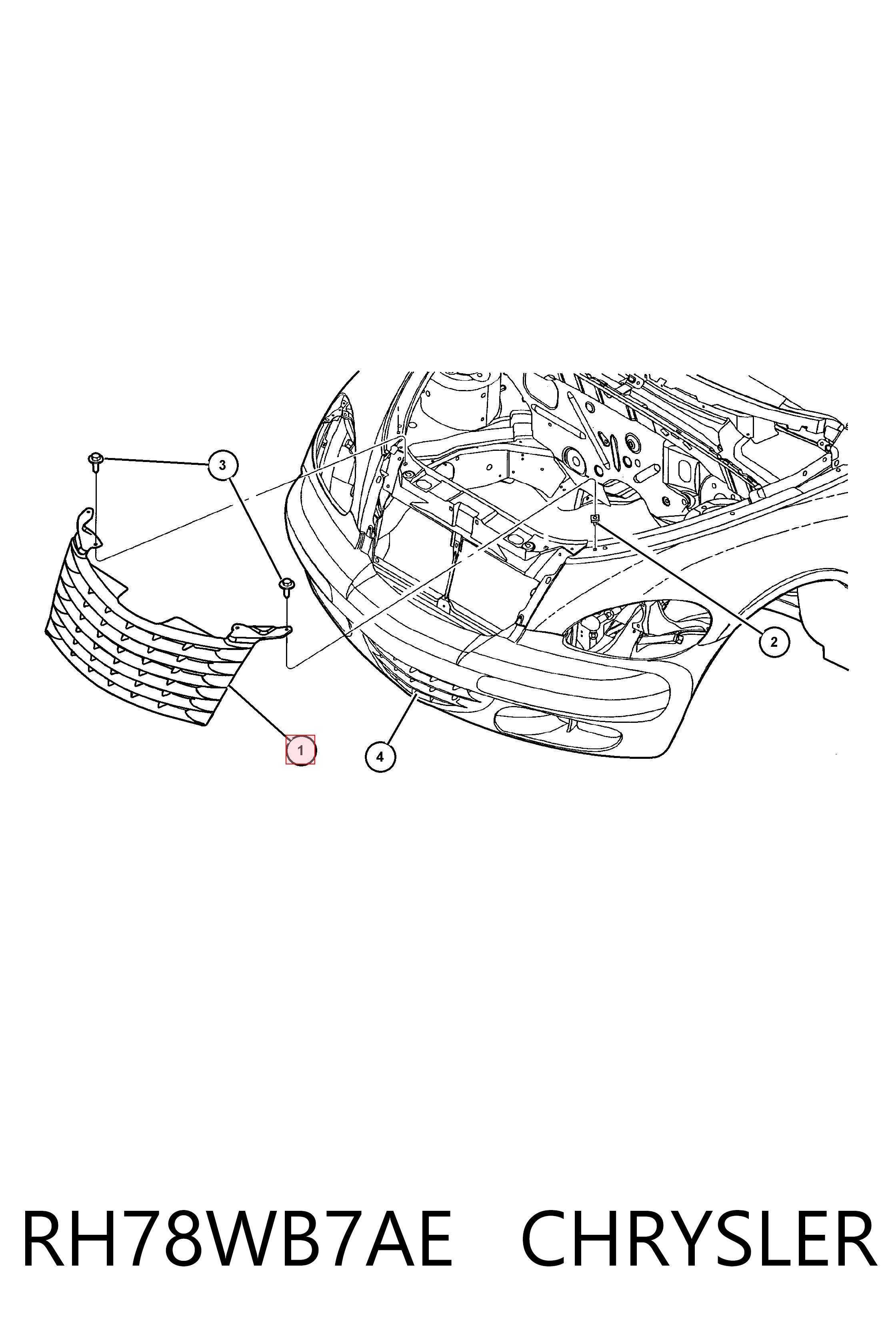 Atrapa chłodnicy Chrysler PT Cruiser hatchback (2001 - 2006) cena, od 63,30 USD