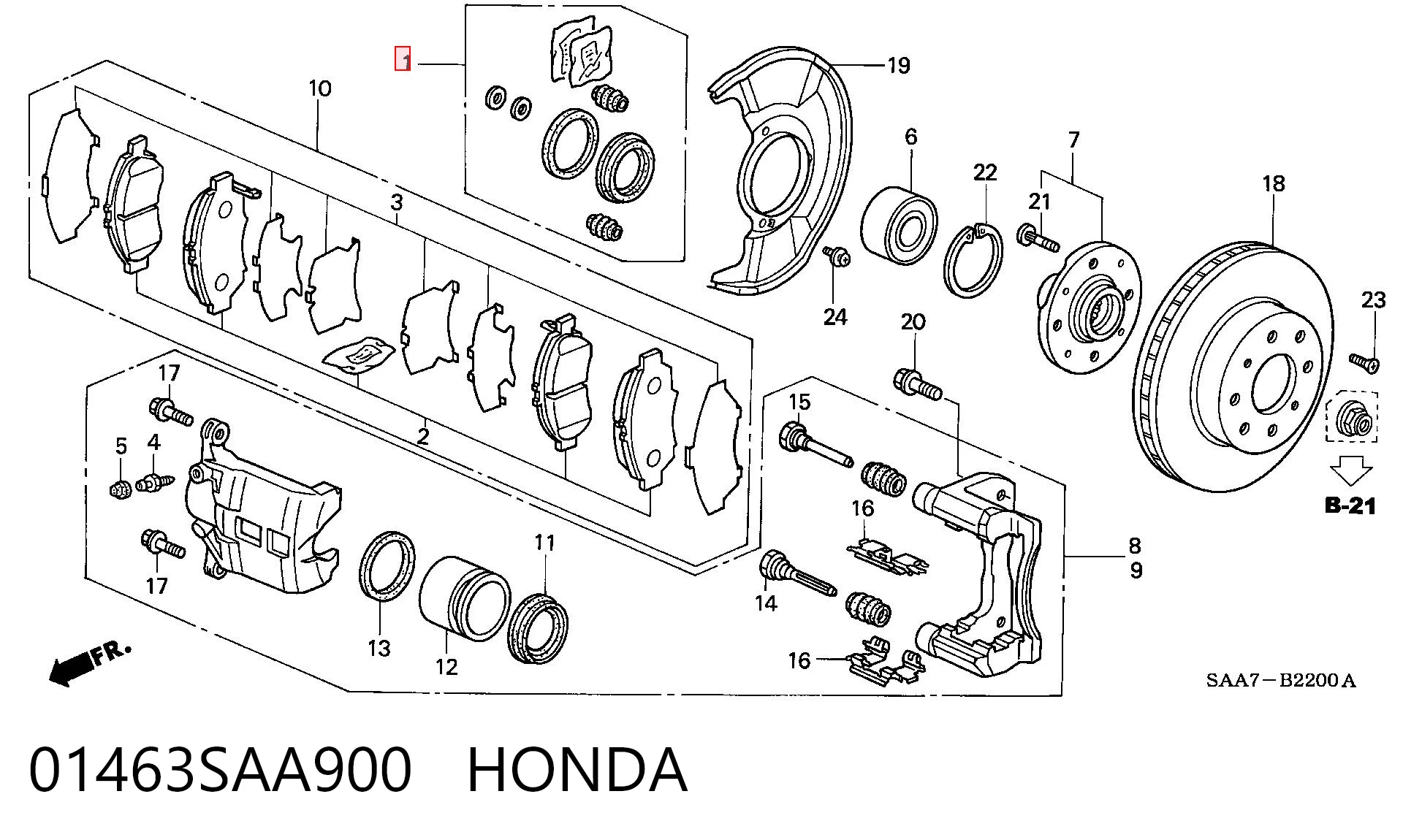 01463SAA900 Honda