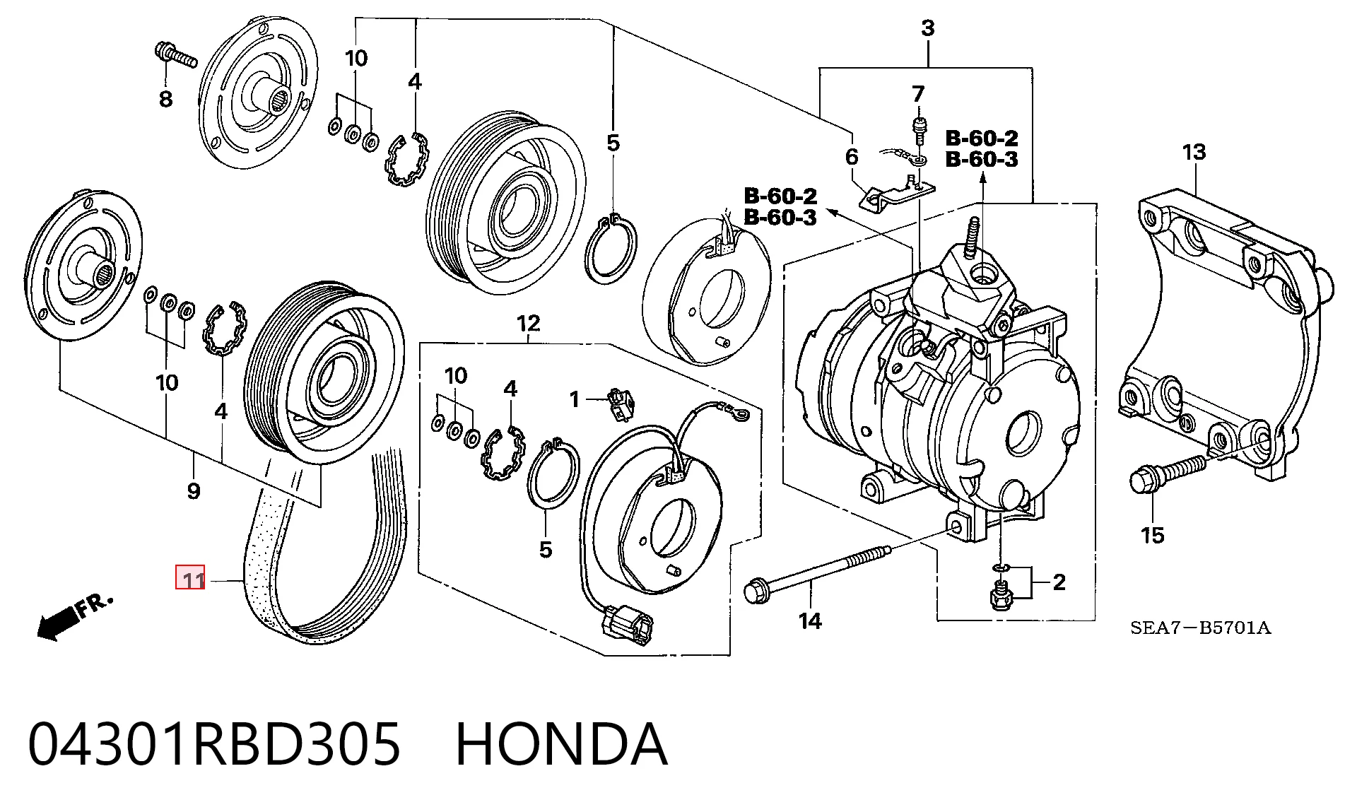 Pas napędowy mechanizmów K53011097AB Fiat/Alfa/Lancia