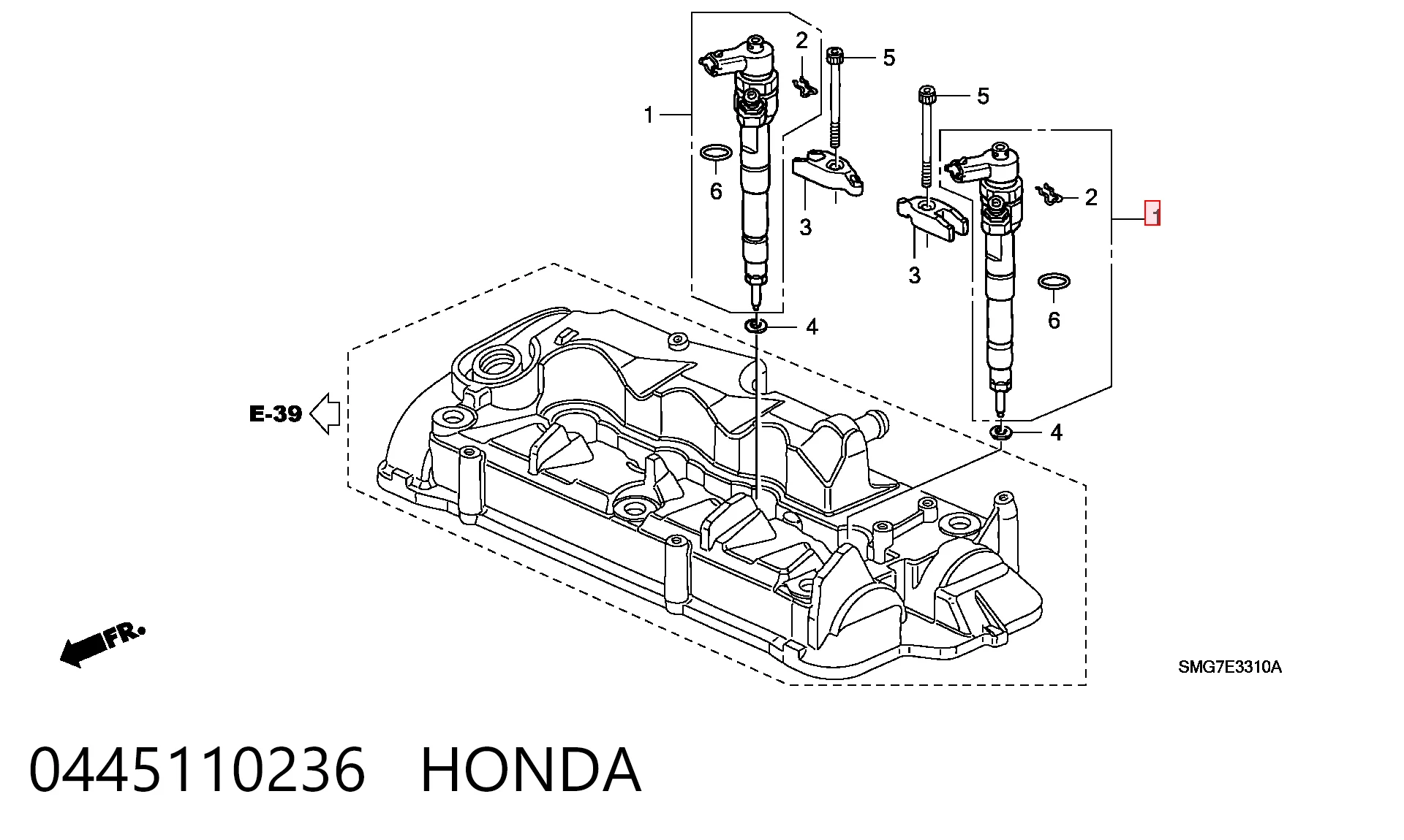 Wtryskiwacz paliwa do Honda Accord VII CL, CM