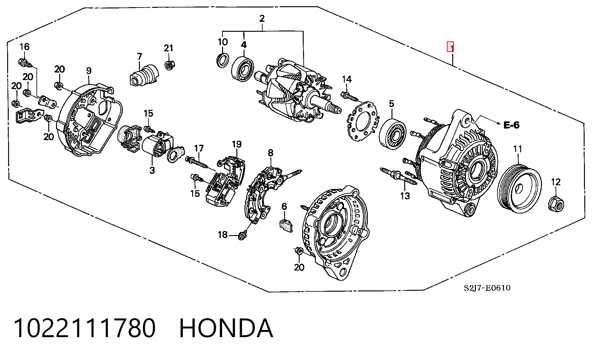 Alternator Honda HR-V SUV (GH) (1999 - 2005) cena, od 83,82 USD